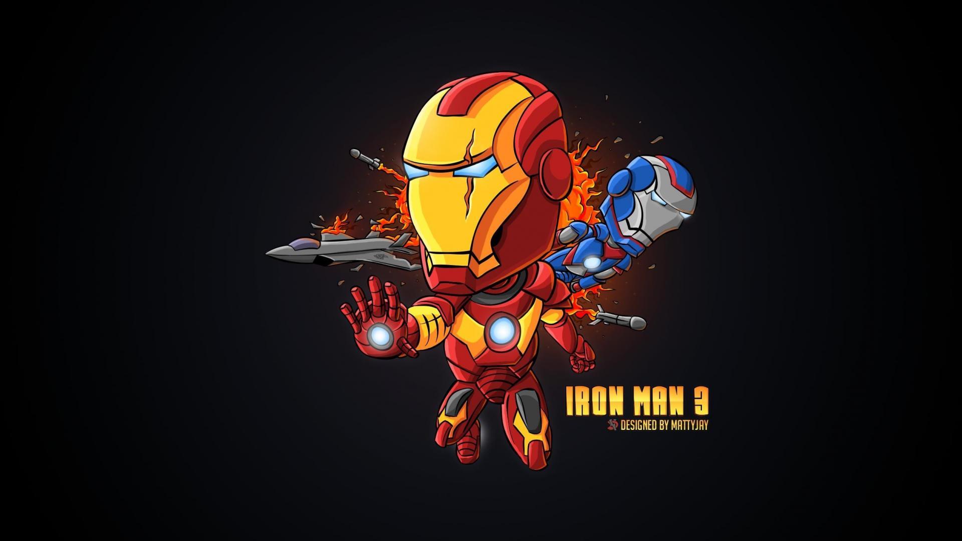 baby iron man cartoon