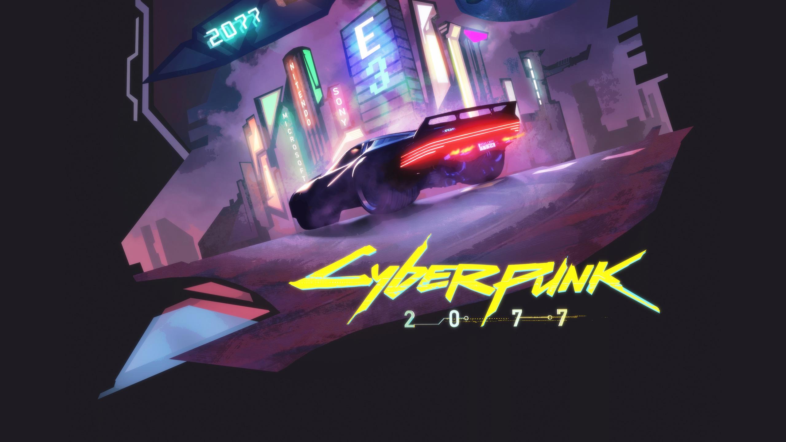 Cyberpunk 2077 Minimalist 4K Wallpaper #3.1545