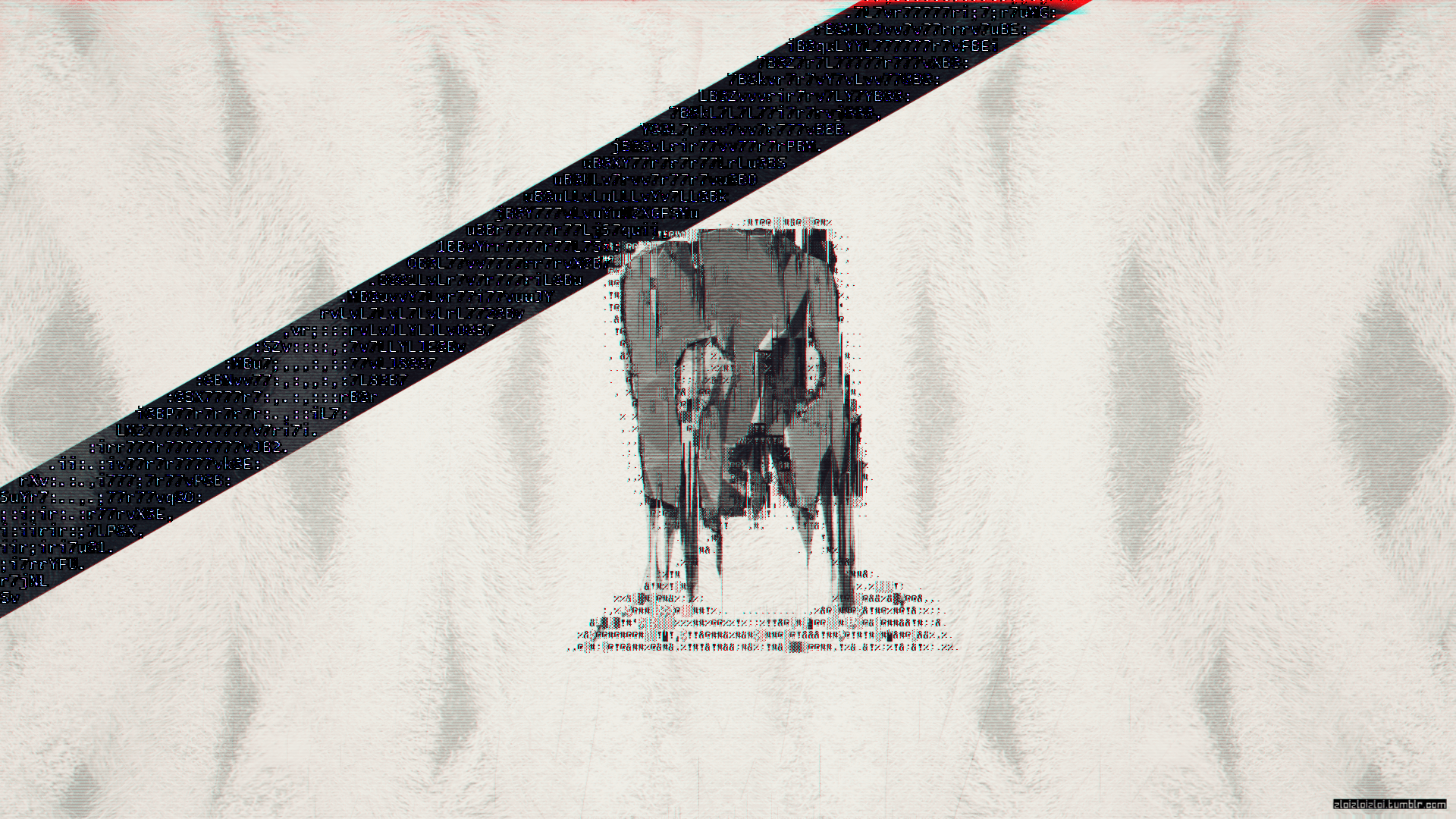 Cyberpunk Glitch Abstract White Minimal Dark [1920x1080]. Glitch