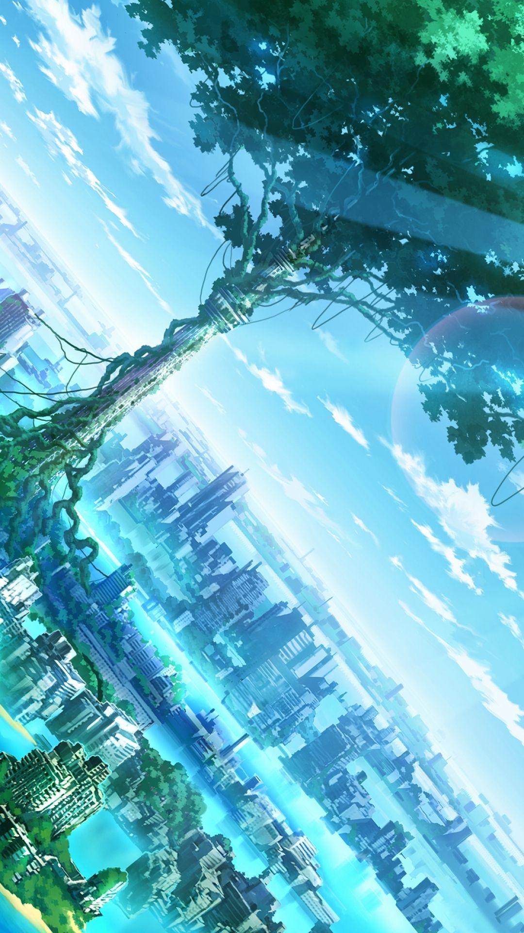 Anime Landscape Phone Wallpaper Free Anime Landscape Phone