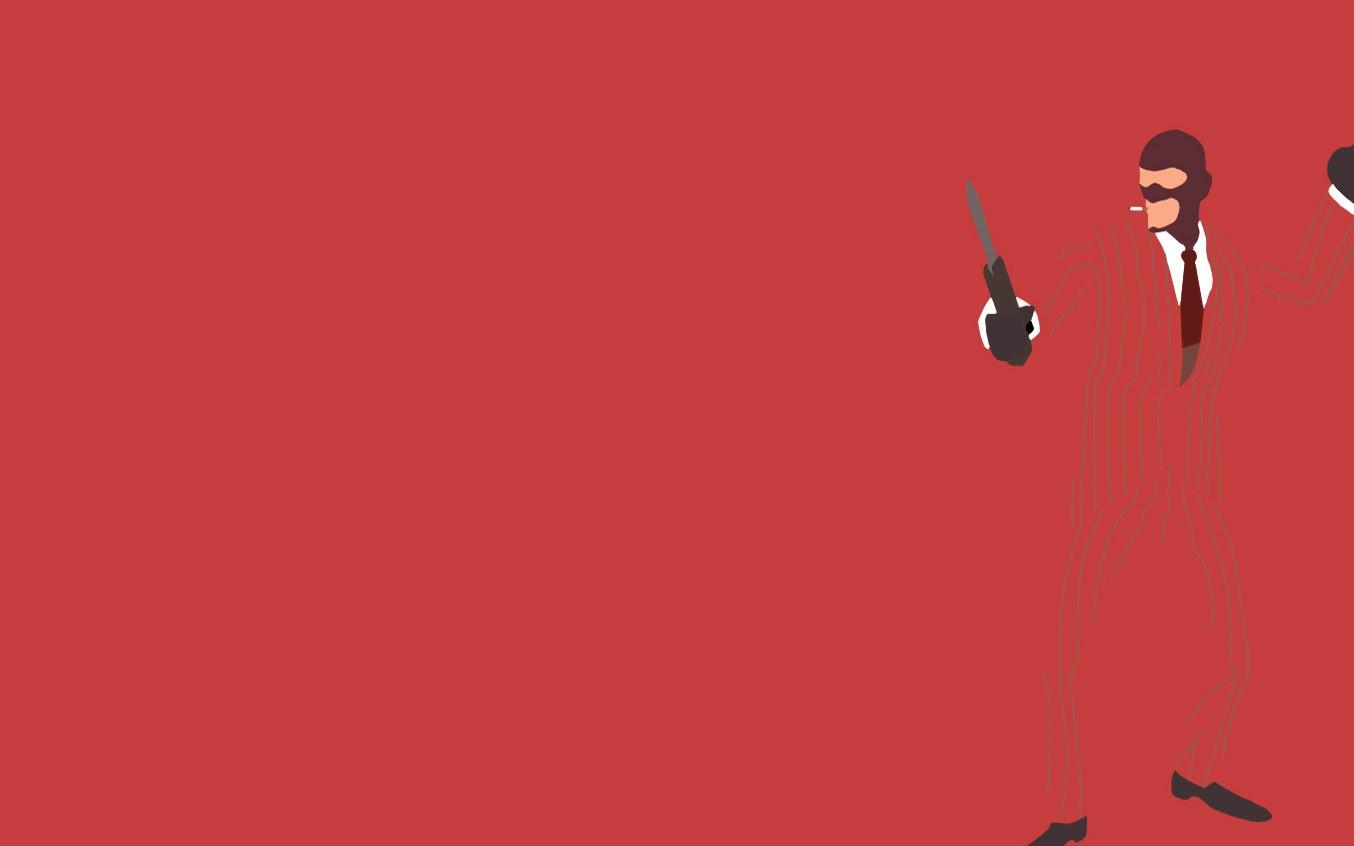 Red, Spy, Minimalist, Wallpaper, High Resolution Digital