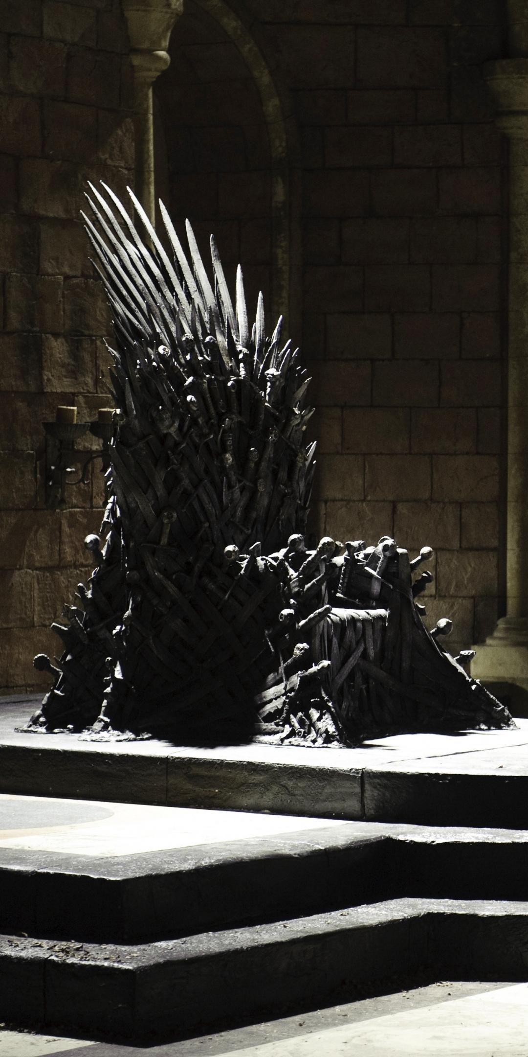 Download 1080x2160 wallpaper iron throne, game of thrones