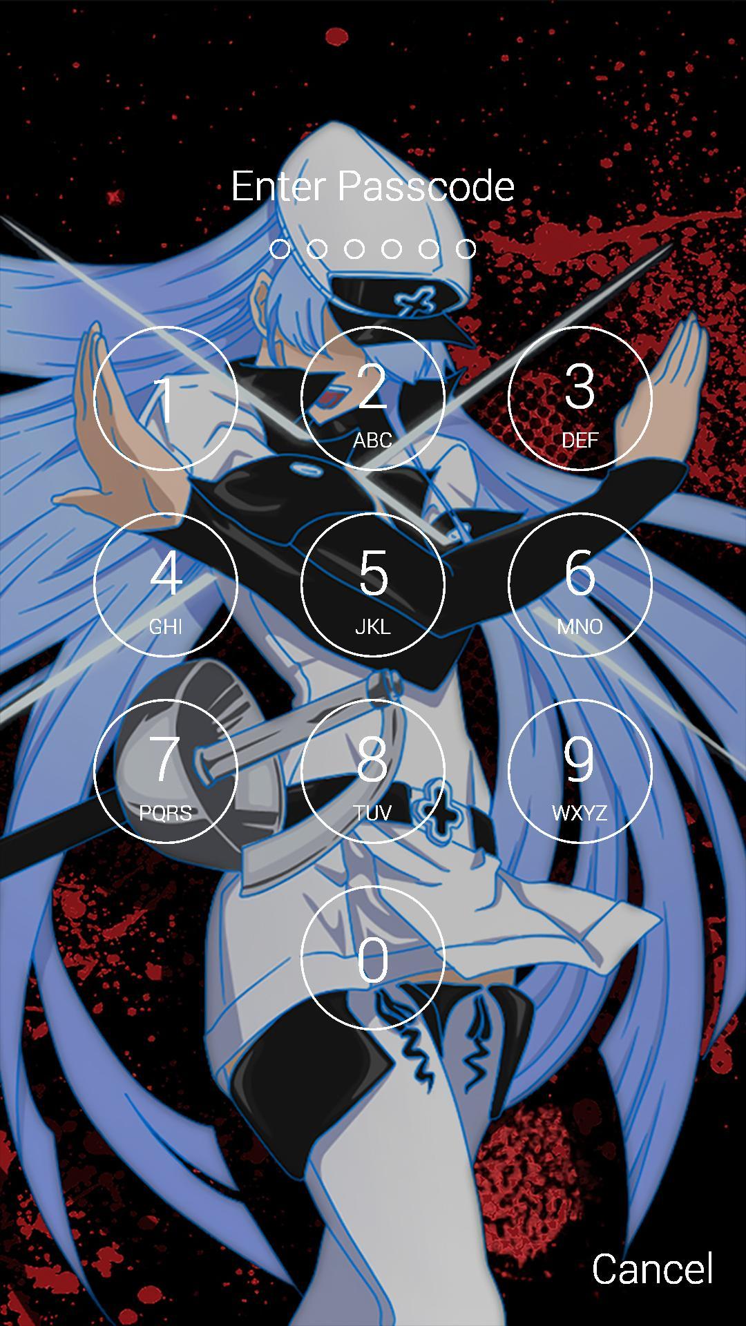 Anime Fan Lock Screen of Esdeath for Android