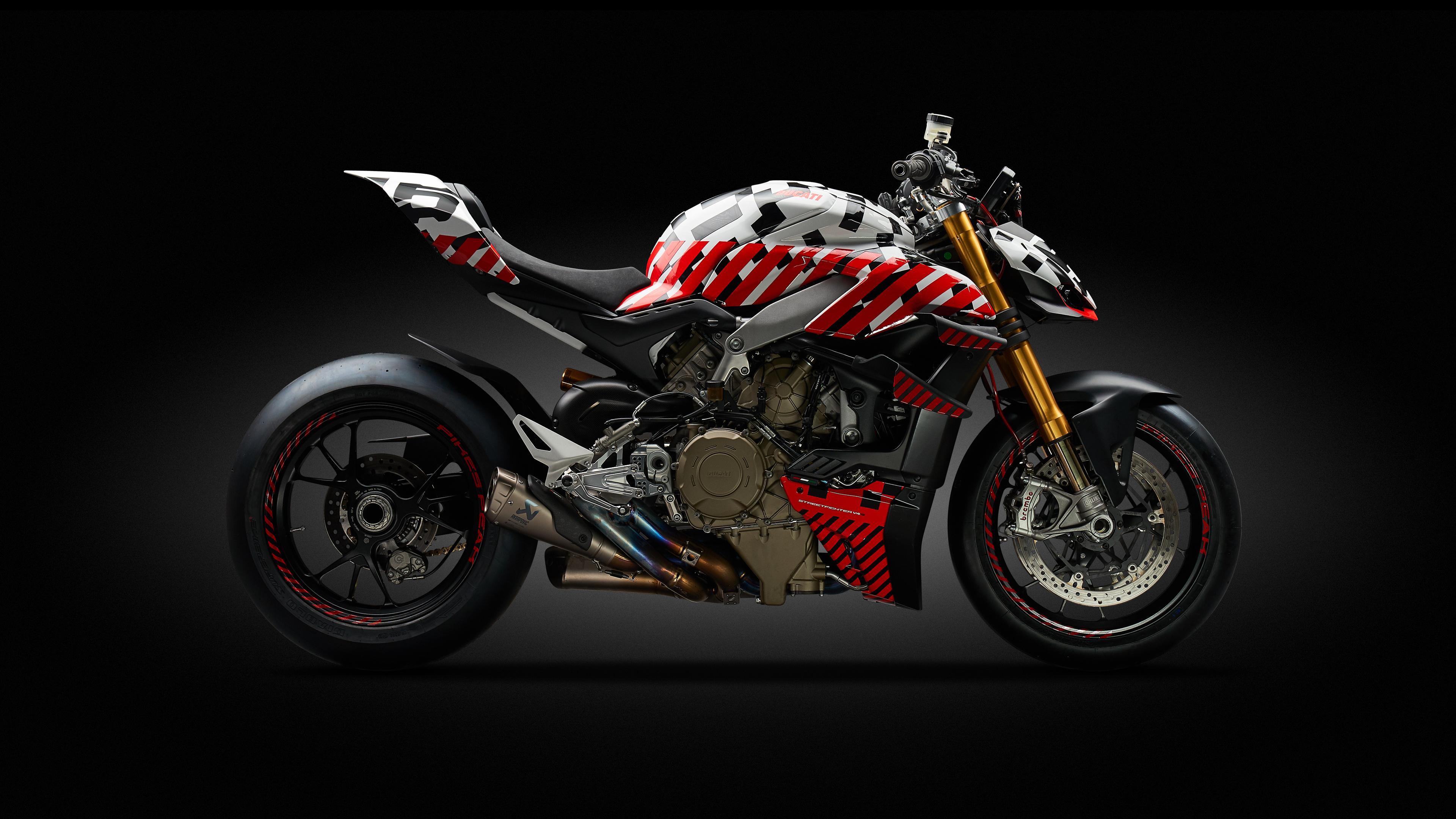 Wallpaper 4k Ducati Panigale V4 Streetfighter 2018 bikes