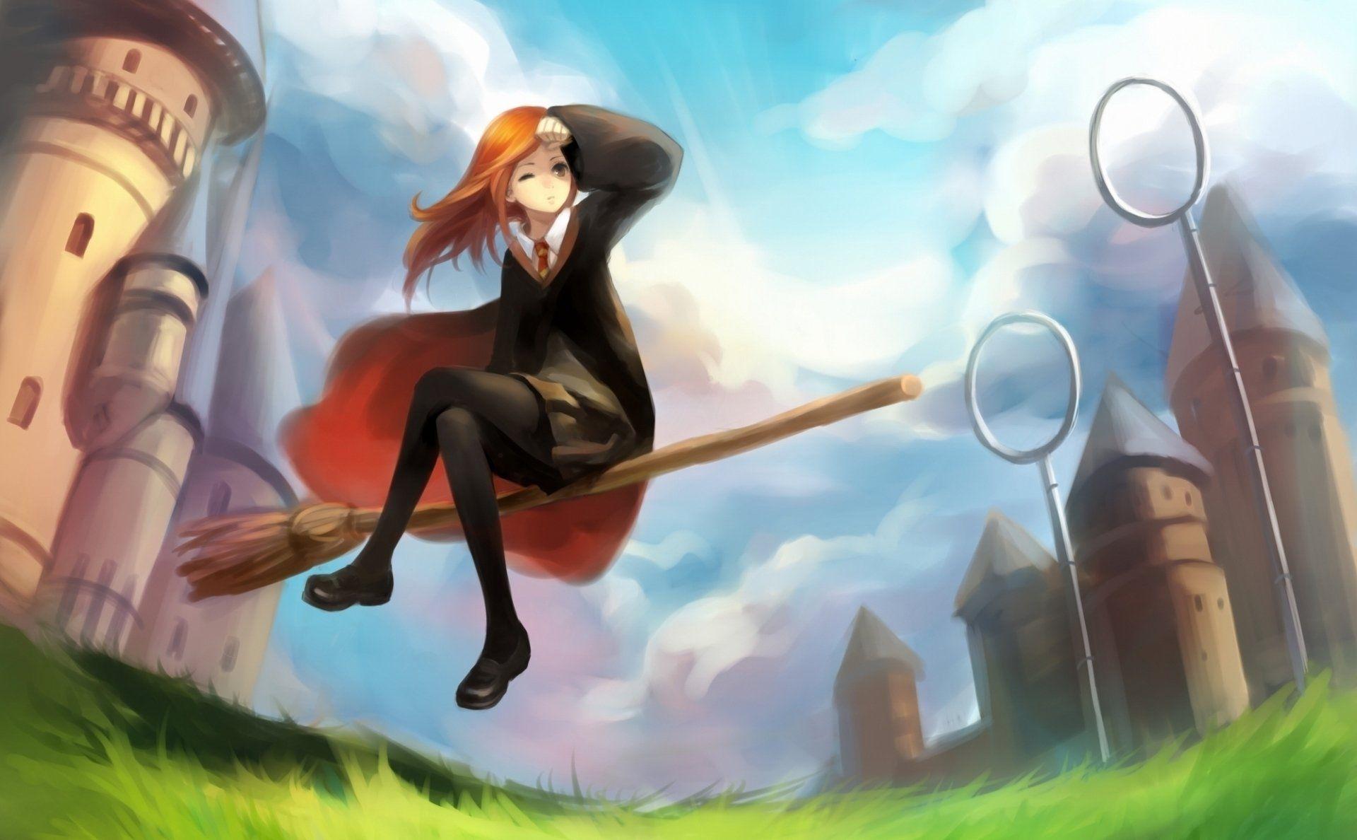 Movie Harry Potter Quidditch Ginny Weasley Wallpaper. HP
