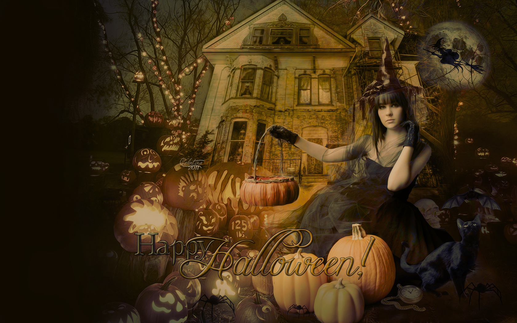 Happy Halloween ведьма