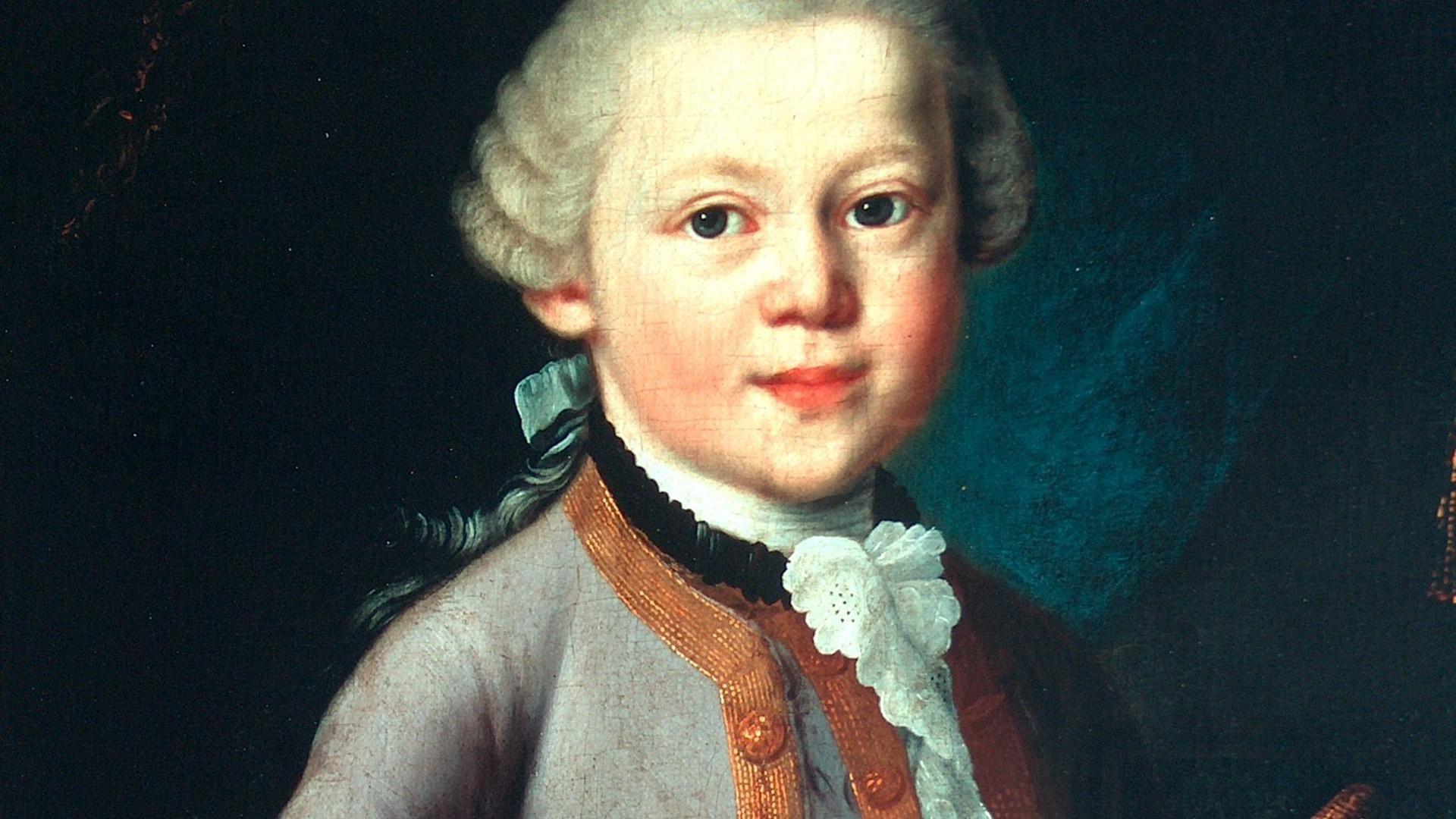 Вольфганг амадей моцарт фото в детстве