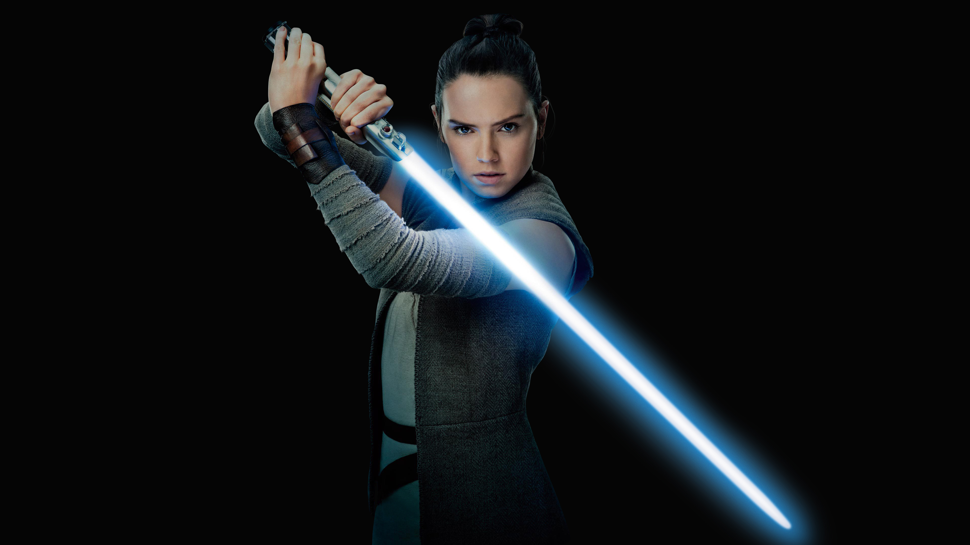Wallpaper Daisy Ridley, Rey, Star Wars: The Last Jedi, 4K