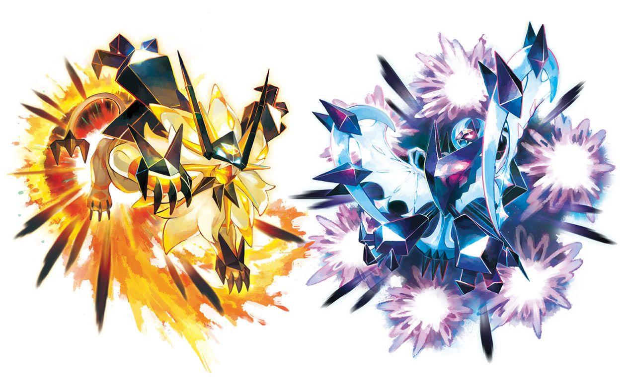 Dusk Mane & Dawn Wings Necrozma Art from Pokémon Ultra Sun