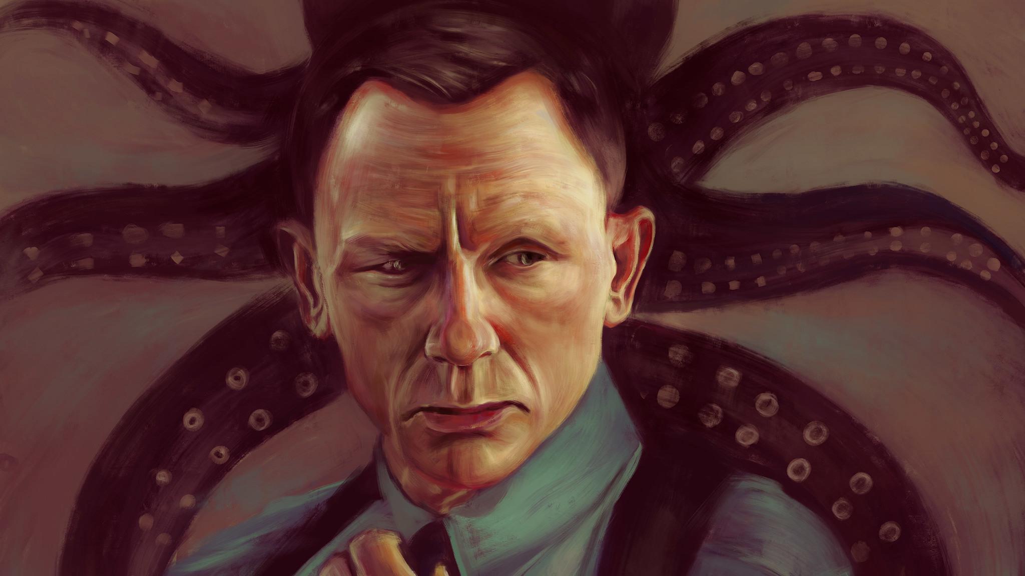 Daniel Craig James Bond Fan Art 2048x1152