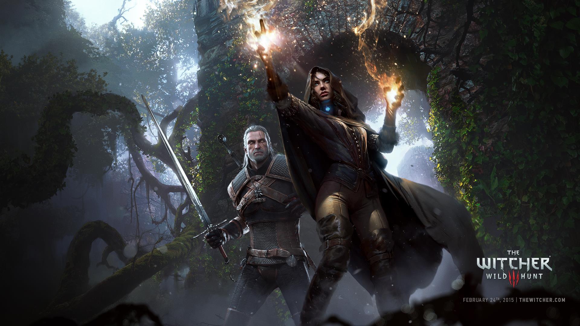 The Witcher 3 art featuring Triss and Emhyr var Emreis