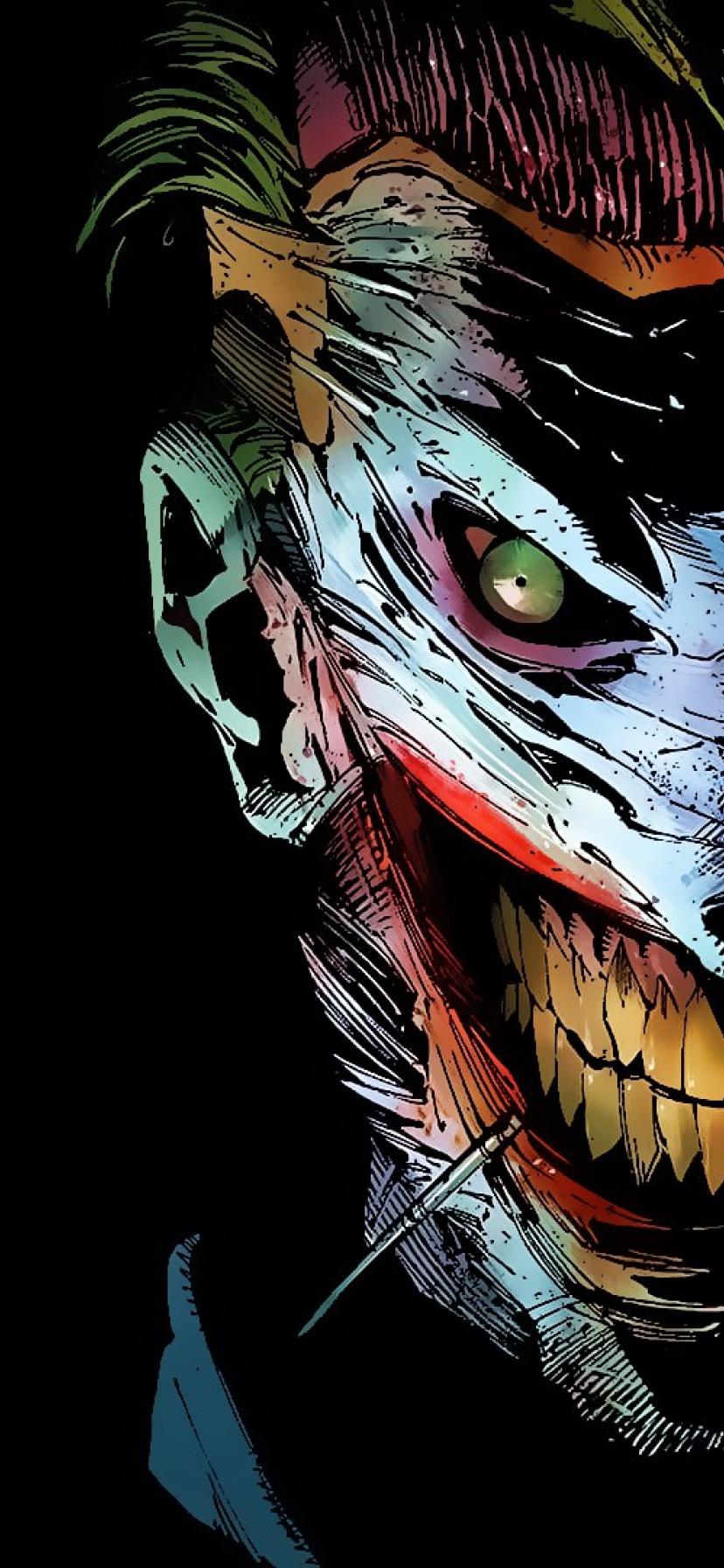 Comics Joker (828x1792) Wallpaper