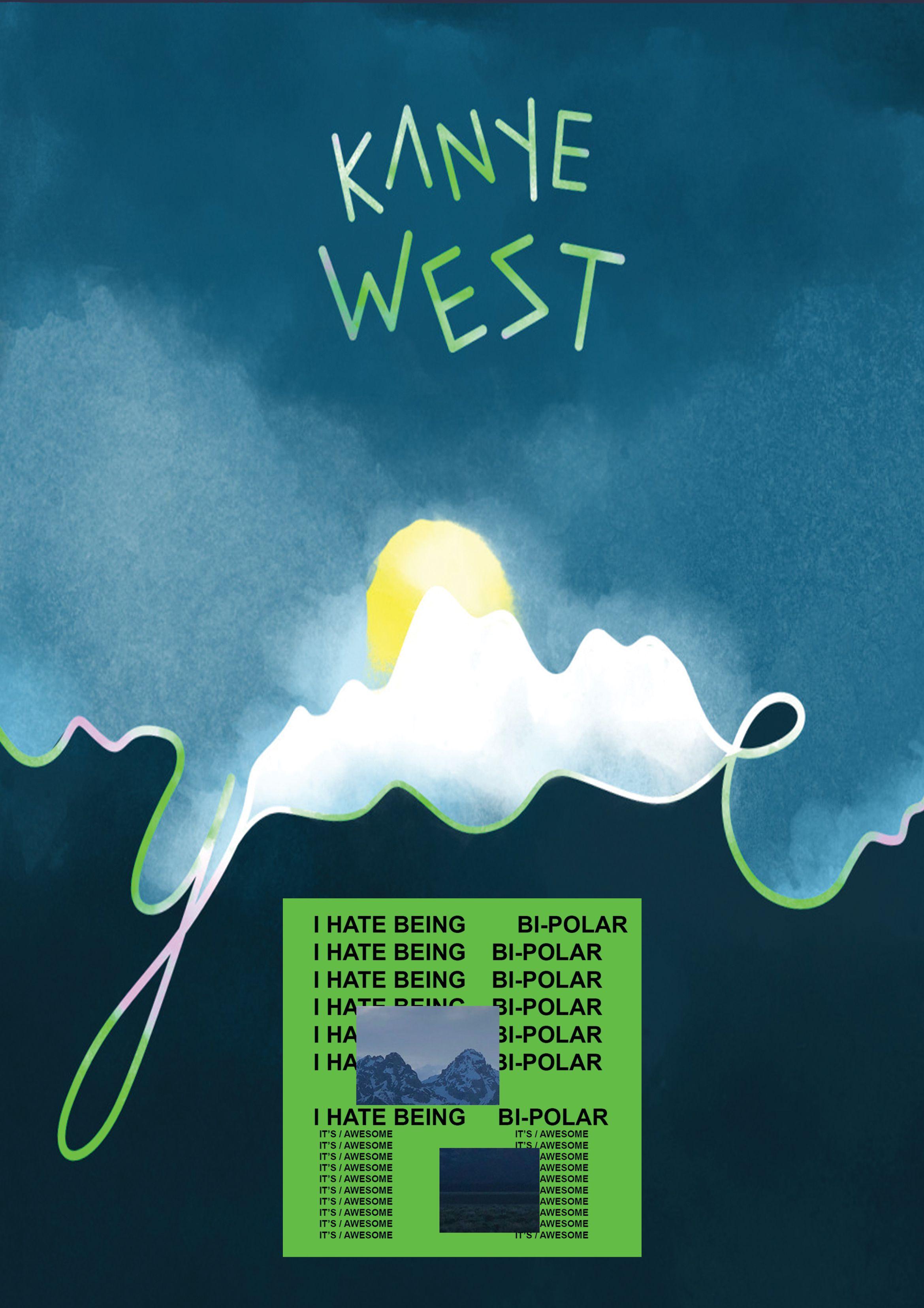 Kanye West Poster Album Cover. High Quality Kanye West