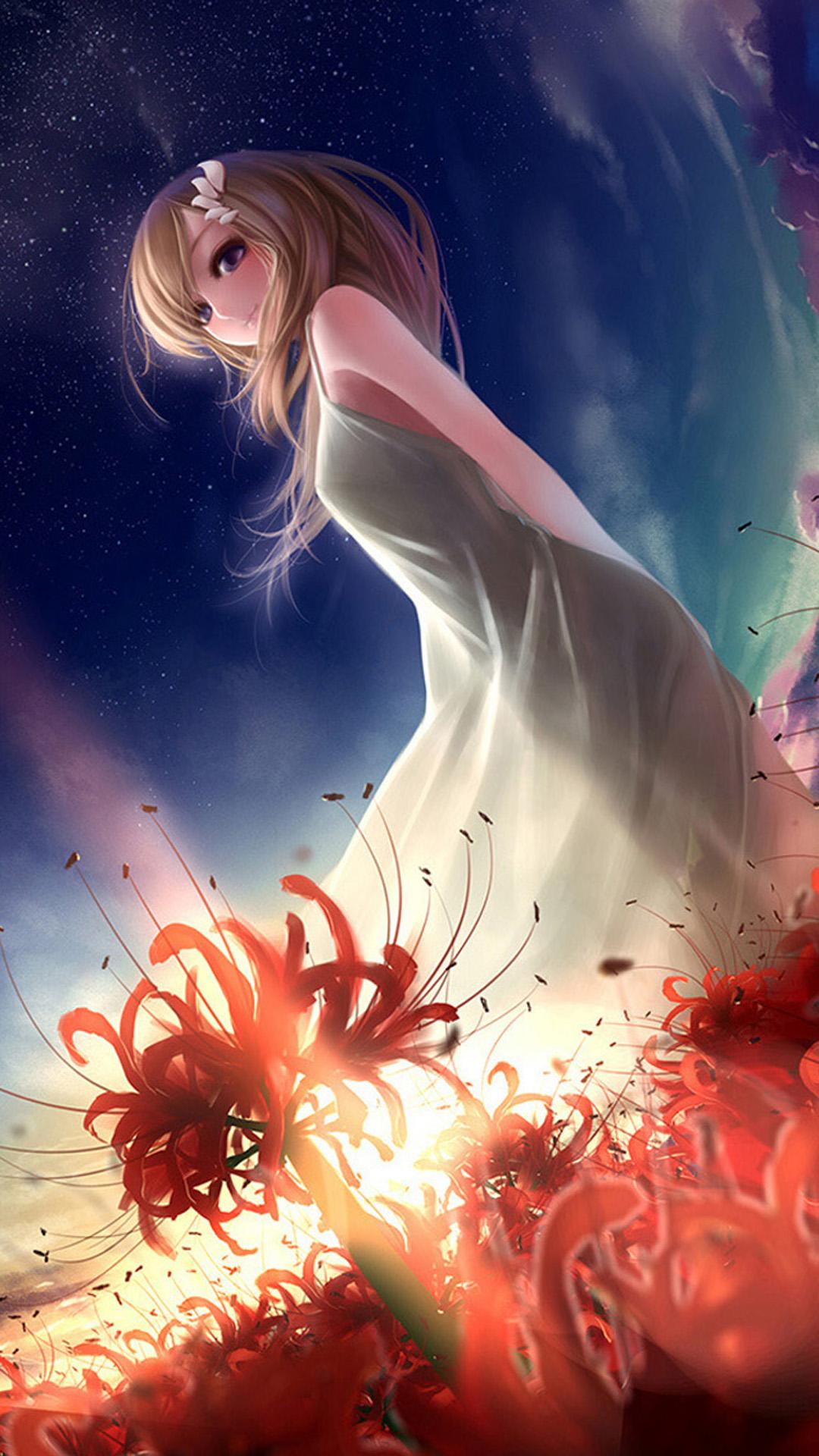 Anime Girl Fantasy Art 4K Wallpaper iPhone HD Phone #6350f