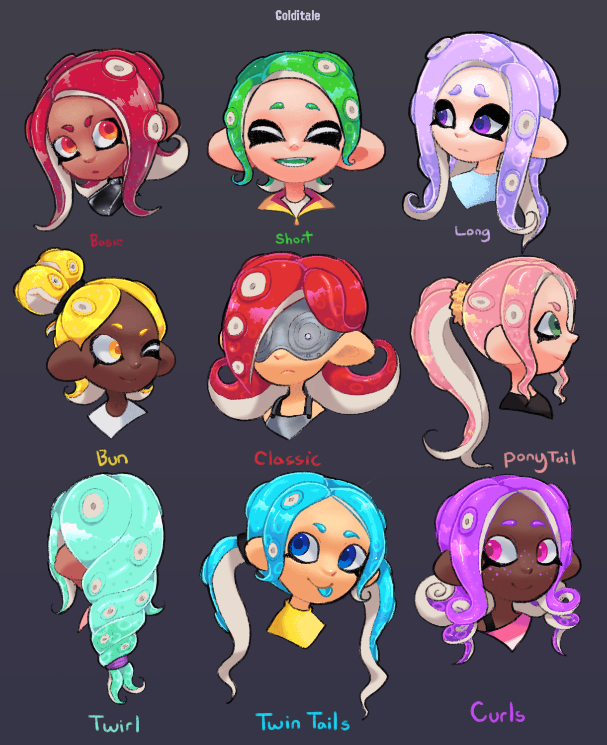 We need more Octoling hairstyles! 2 Message Board