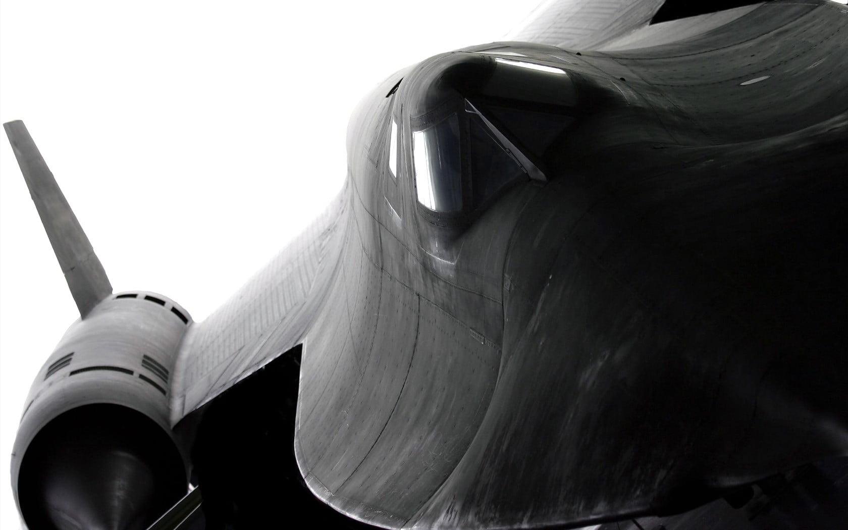 Black Aircraft Vehicle, Military, Airplane, Lockheed SR 71