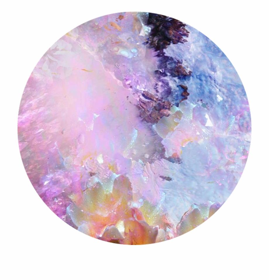 Pink Blue Purple Icon Crystal Circle Freetoedit