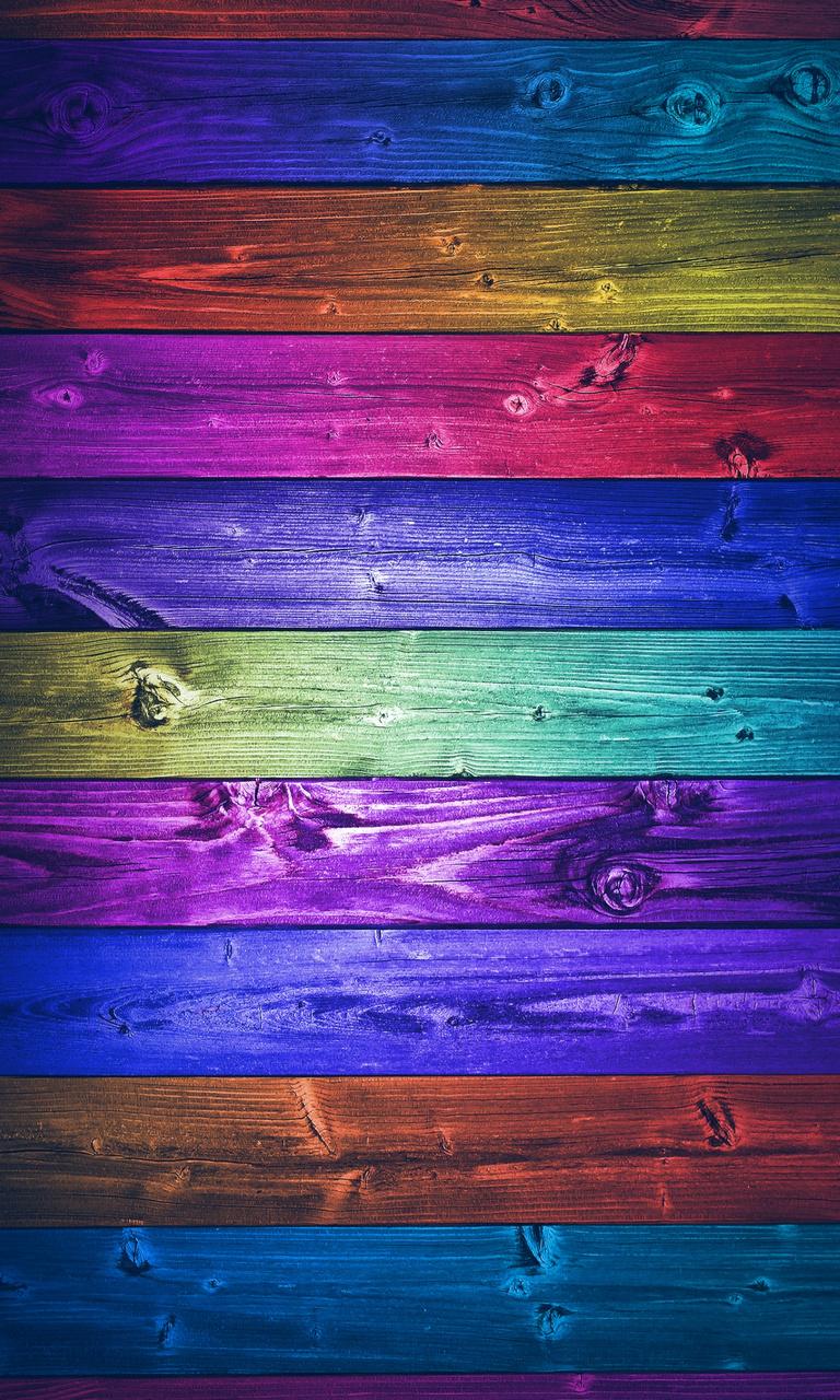 Colored Wood File Type Mobile Wallpaper Full HD