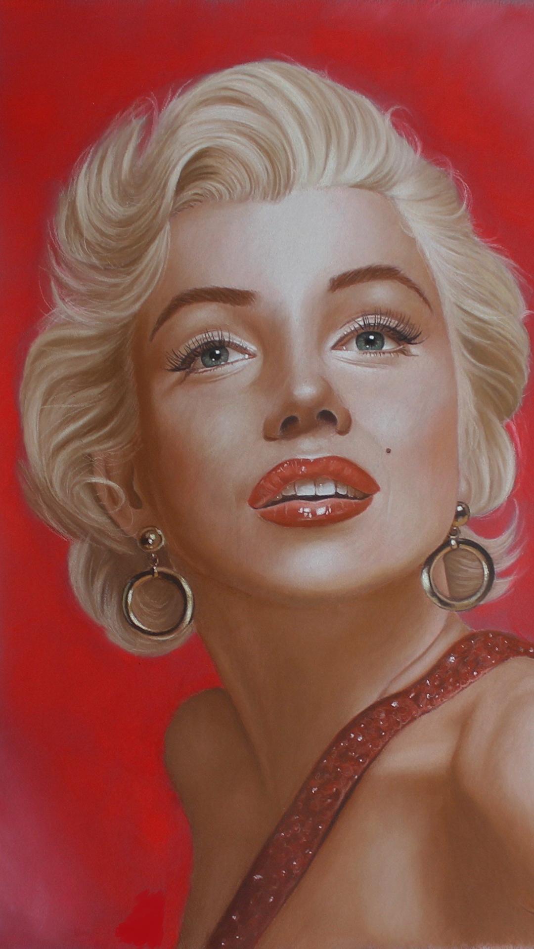 Picture Marilyn Monroe Blonde girl Girls Glance 1080x1920