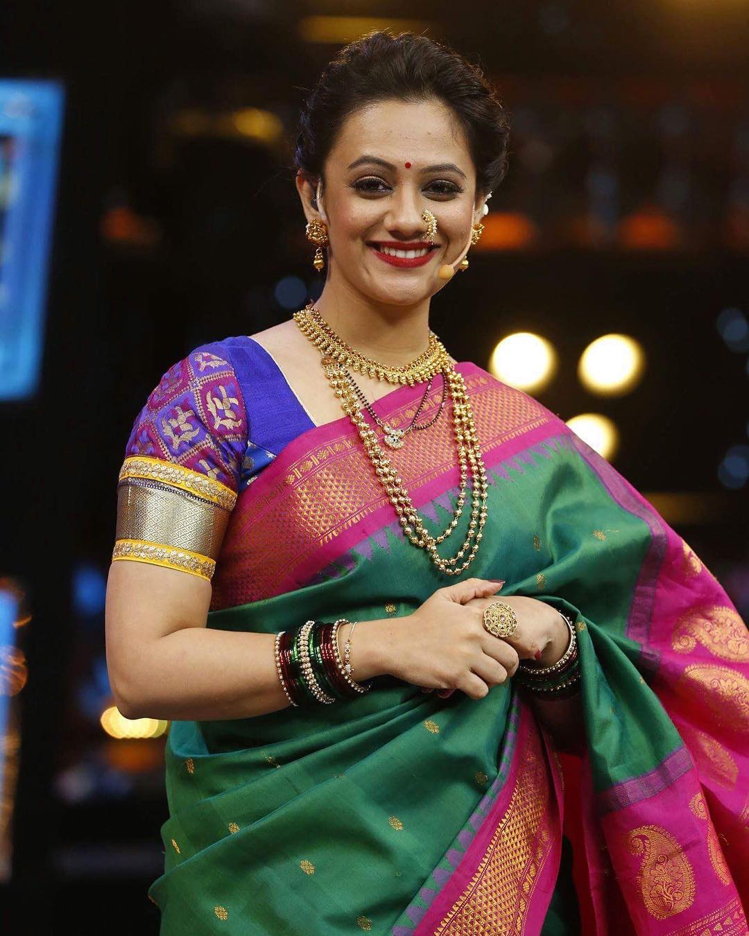 Marathi Actress 'Spruha Joshi'. Saree Photo