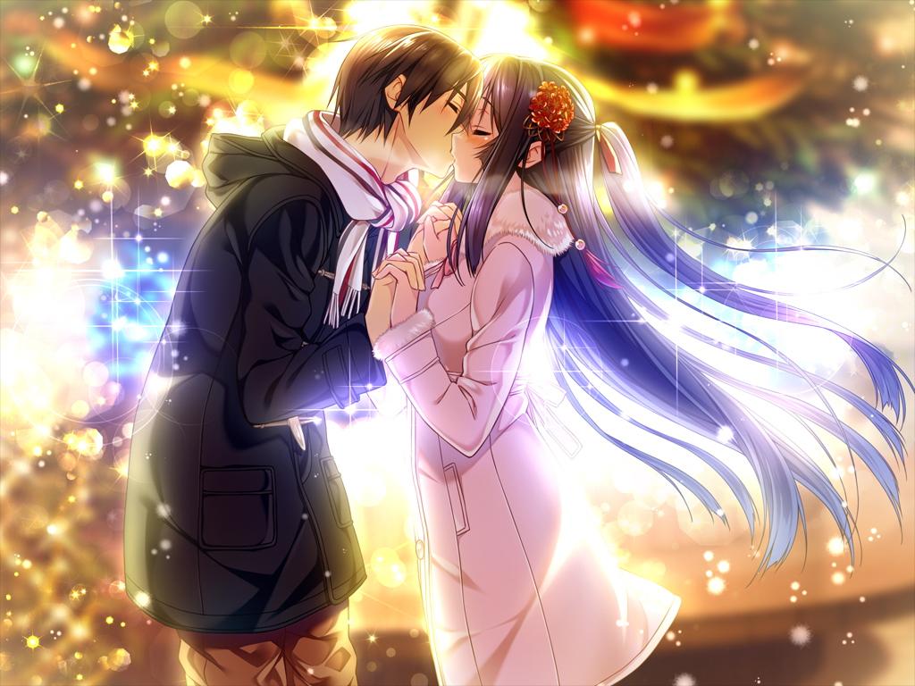 Beautiful Couple Mouth Kissing Anime Image For Facebook
