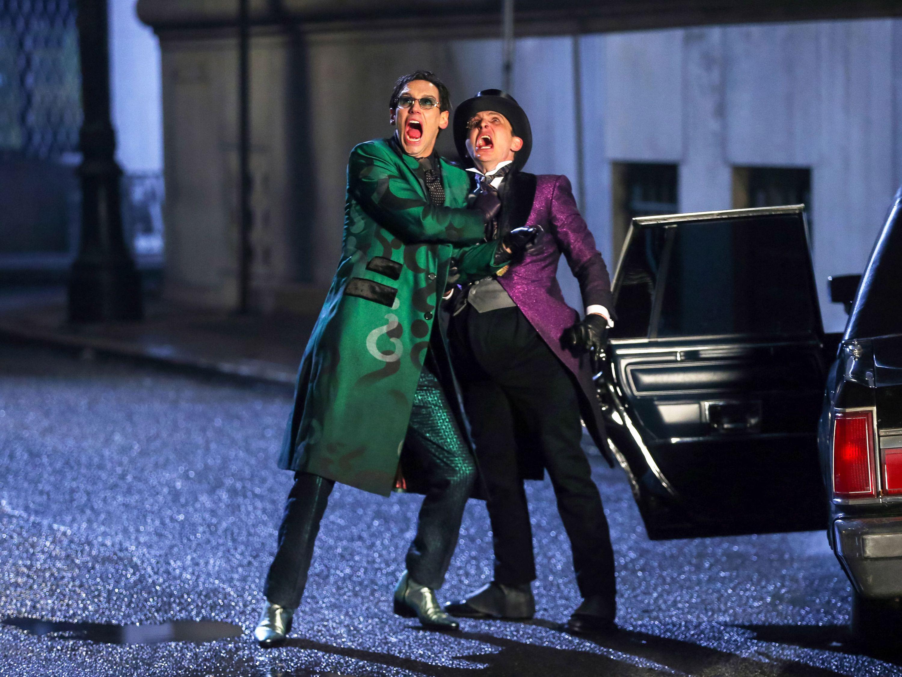 Gotham series finale picture see Riddler and Penguin