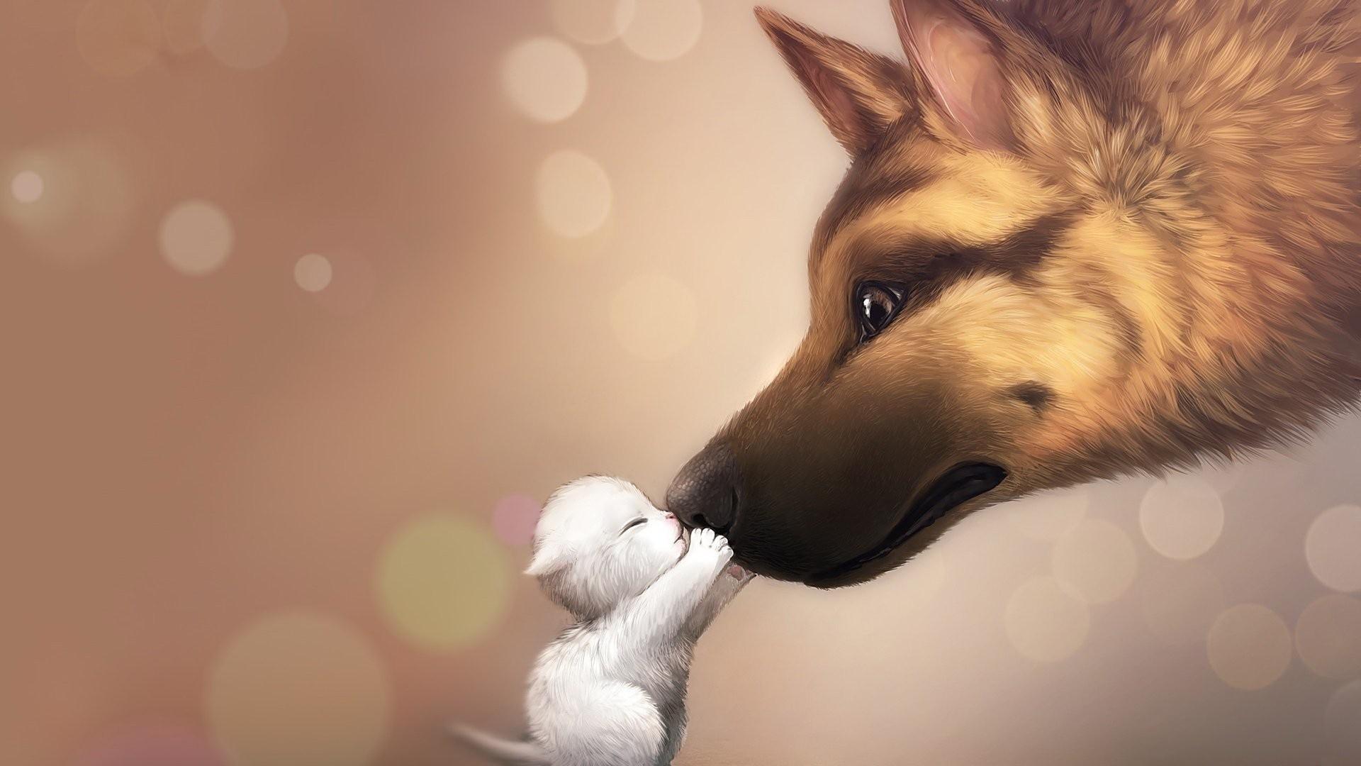 Love, Animated, Cute, Dog, Wallpaper, Full, Screen