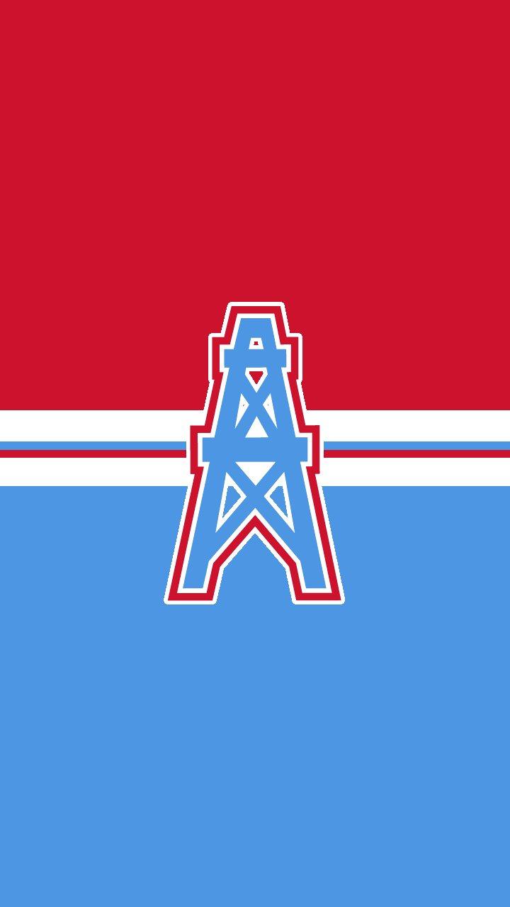 Made a Throwback Houston Oilers Mobile Wallpaper