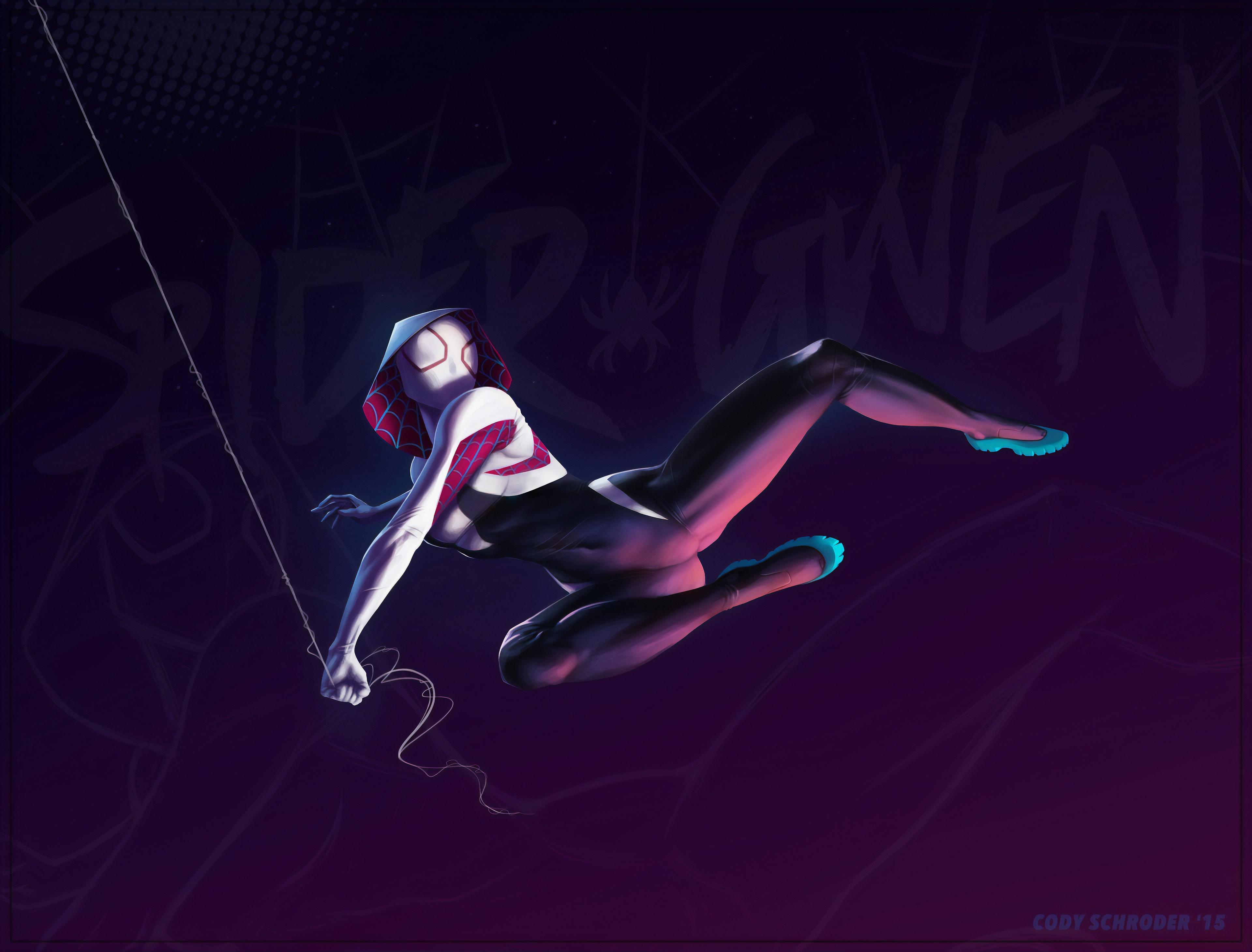 Spider Gwen Stacy In Spider Man: Into The Spider Verse