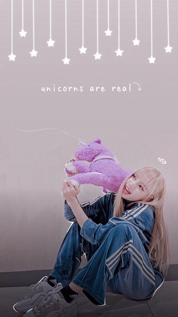new',/ lock screen with Lalisa from BLACKPINK