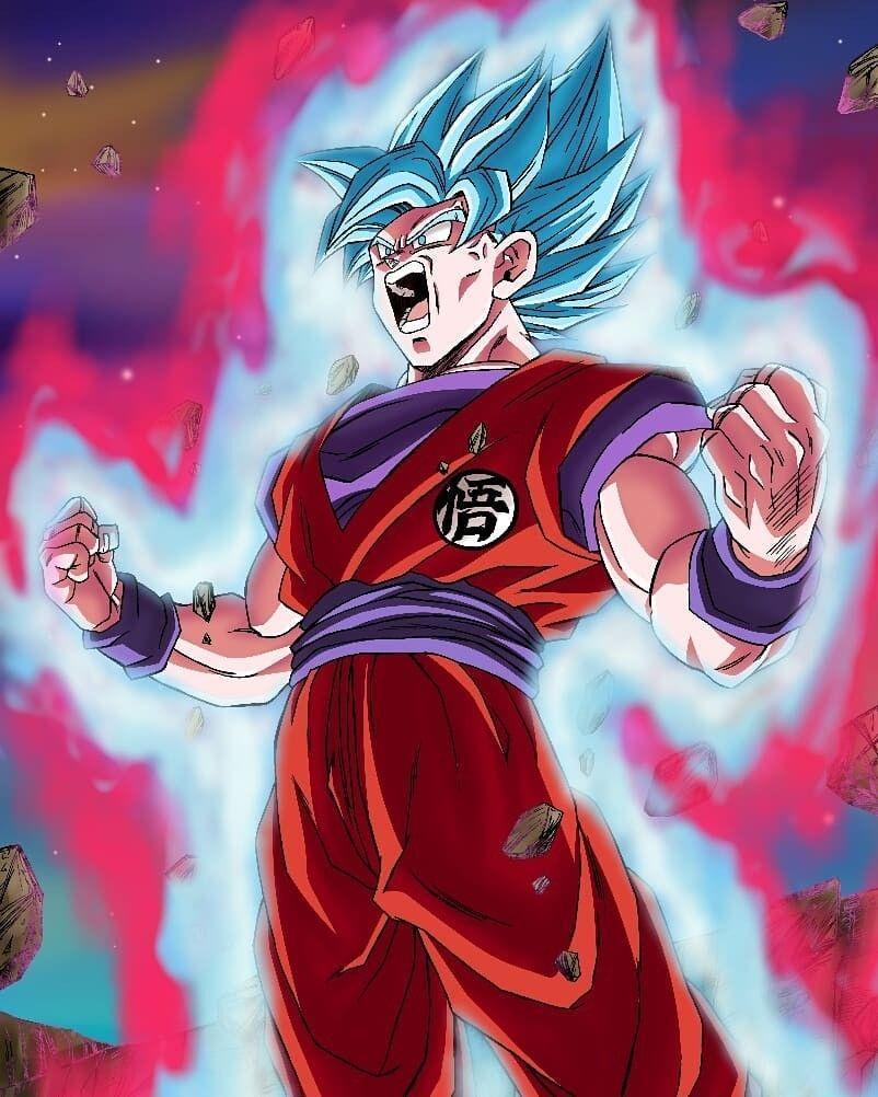 Goku Super Saiyan Blue Kaioken Para Colorear THENEAVE