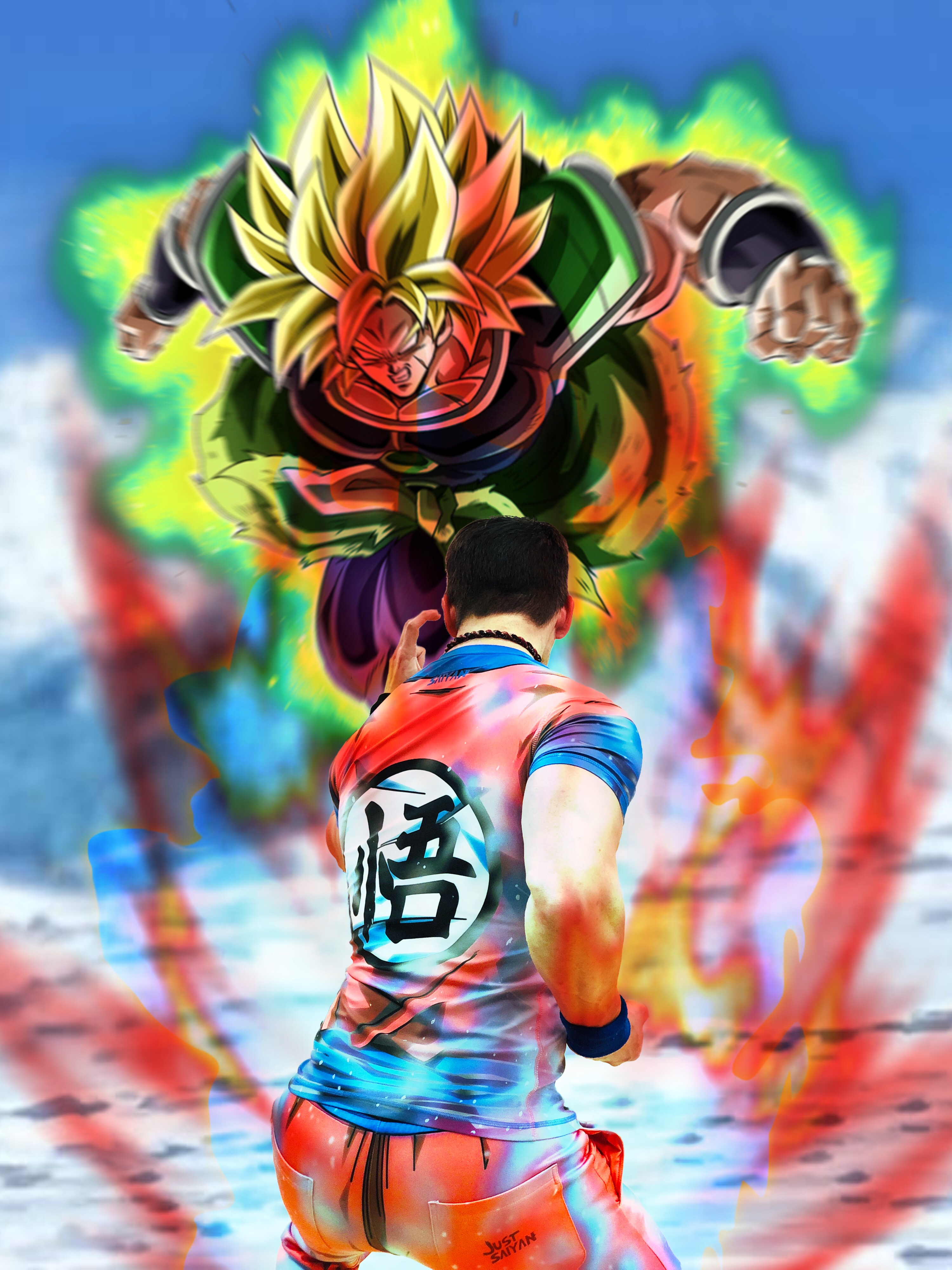 SSBKK Goku vs Broly dbz dragonball goku justsaiyan anim