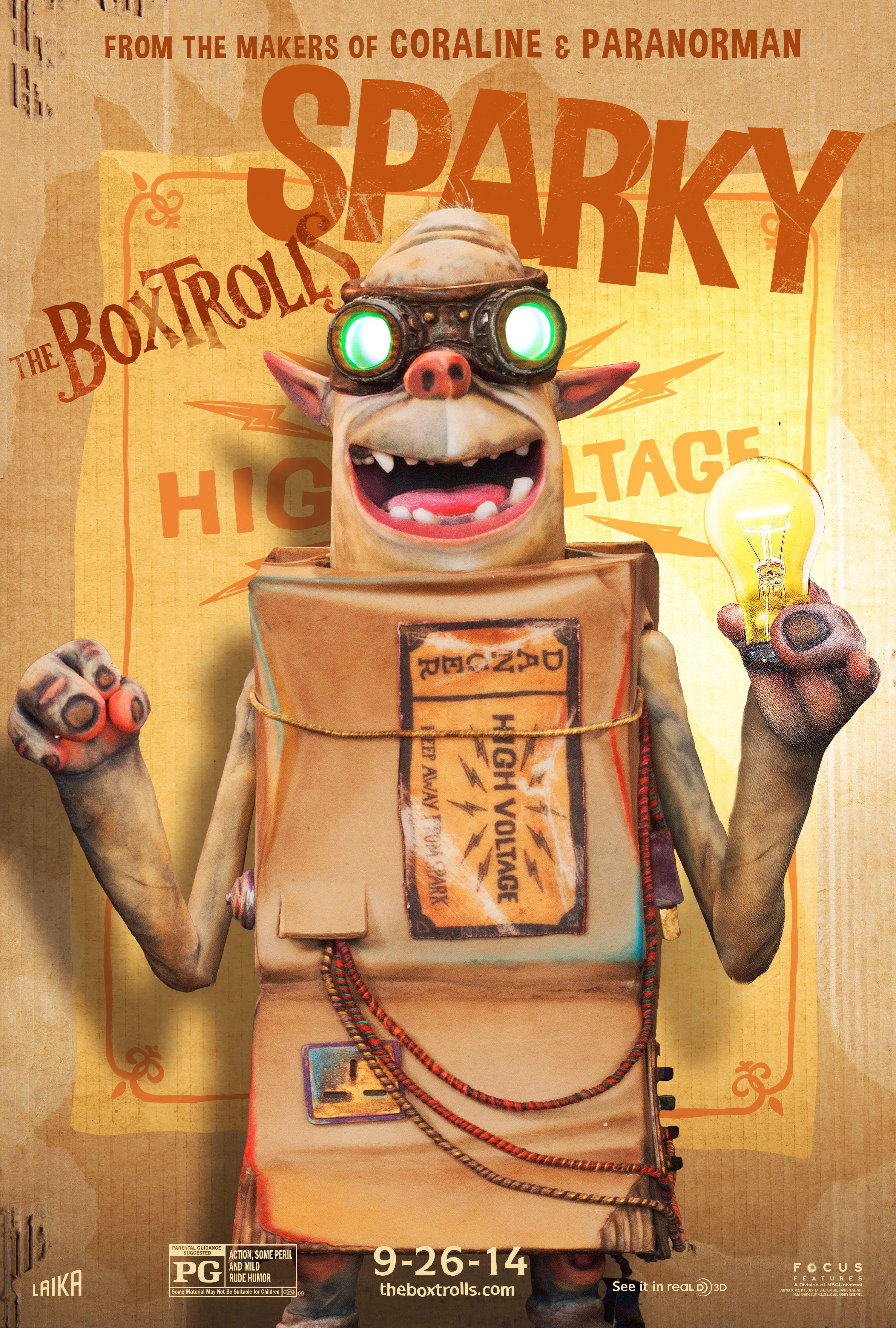 The Boxtrolls Character Posters: Meet Fish, Shoe, Sparky