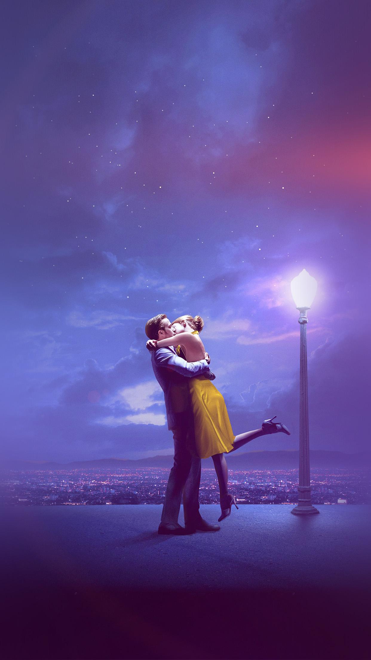 Lalaland Film Kiss Blue Art Flare