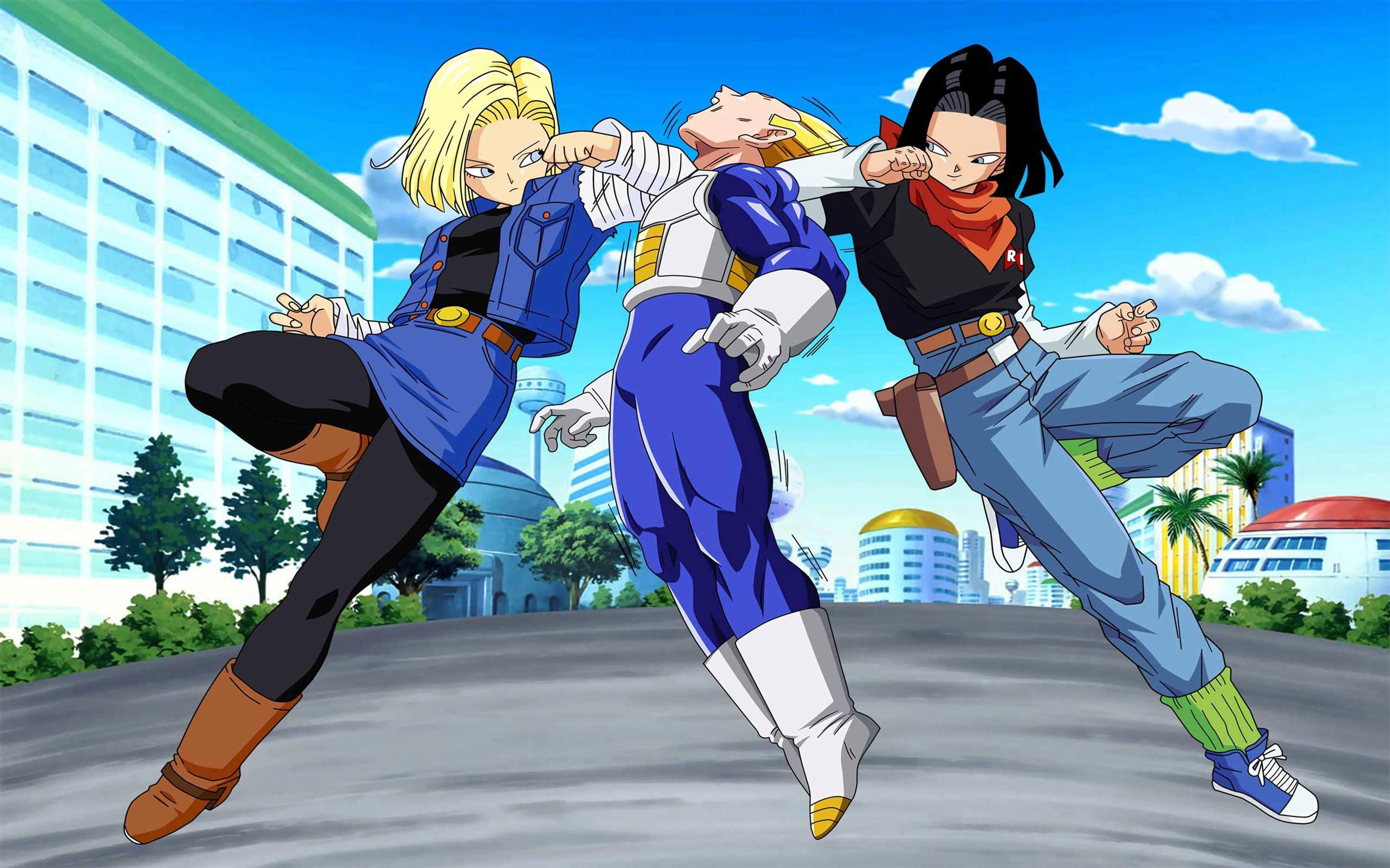 android 18 and trunks naked dbz