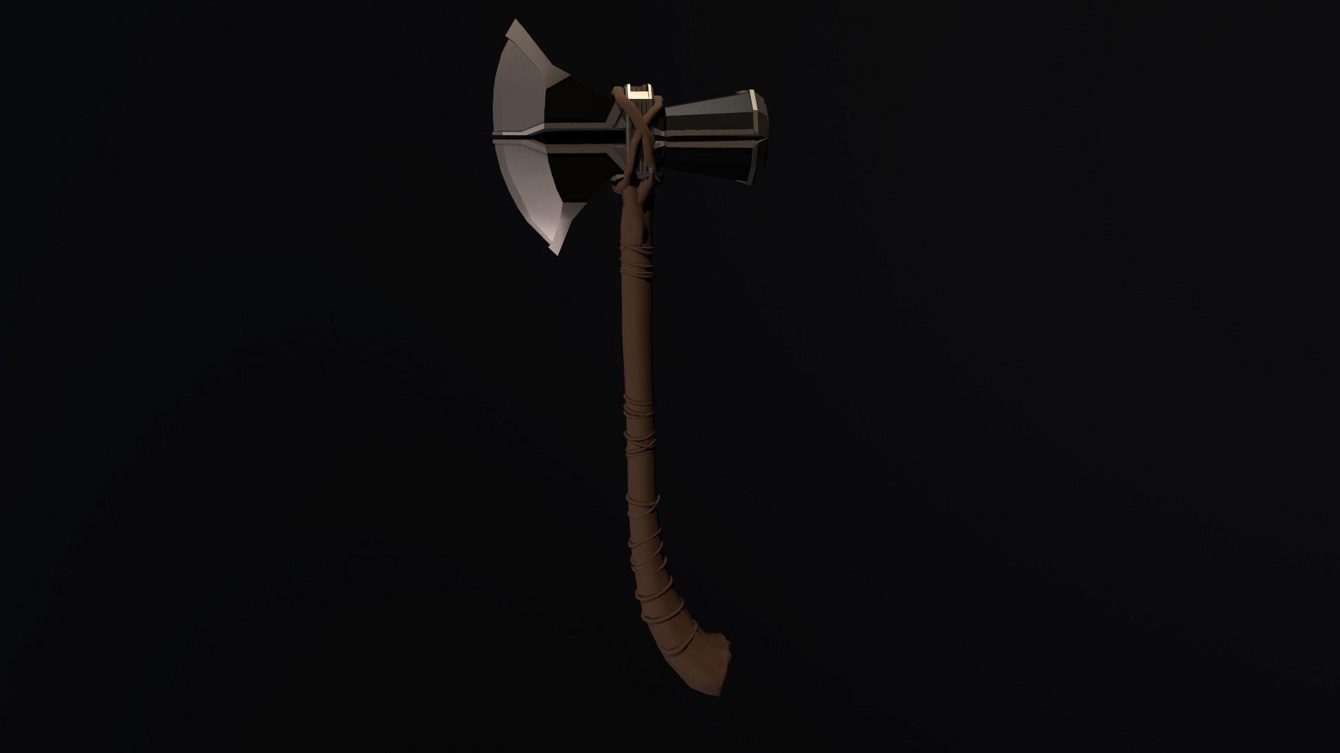 Thor Axe Stormbreaker Low PolyD model
