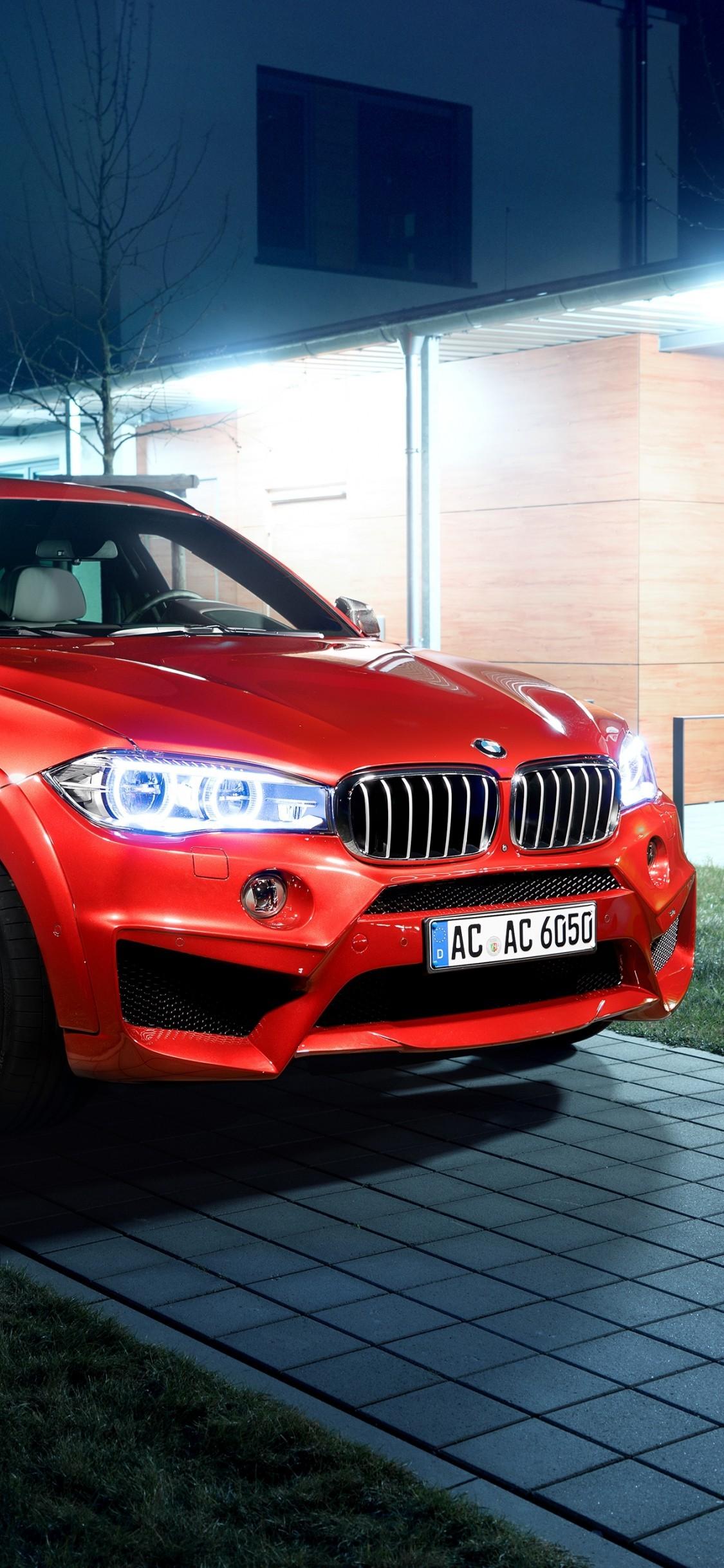 Download 1125x2436 Bmw X Red, Luxury, Suv, Cars