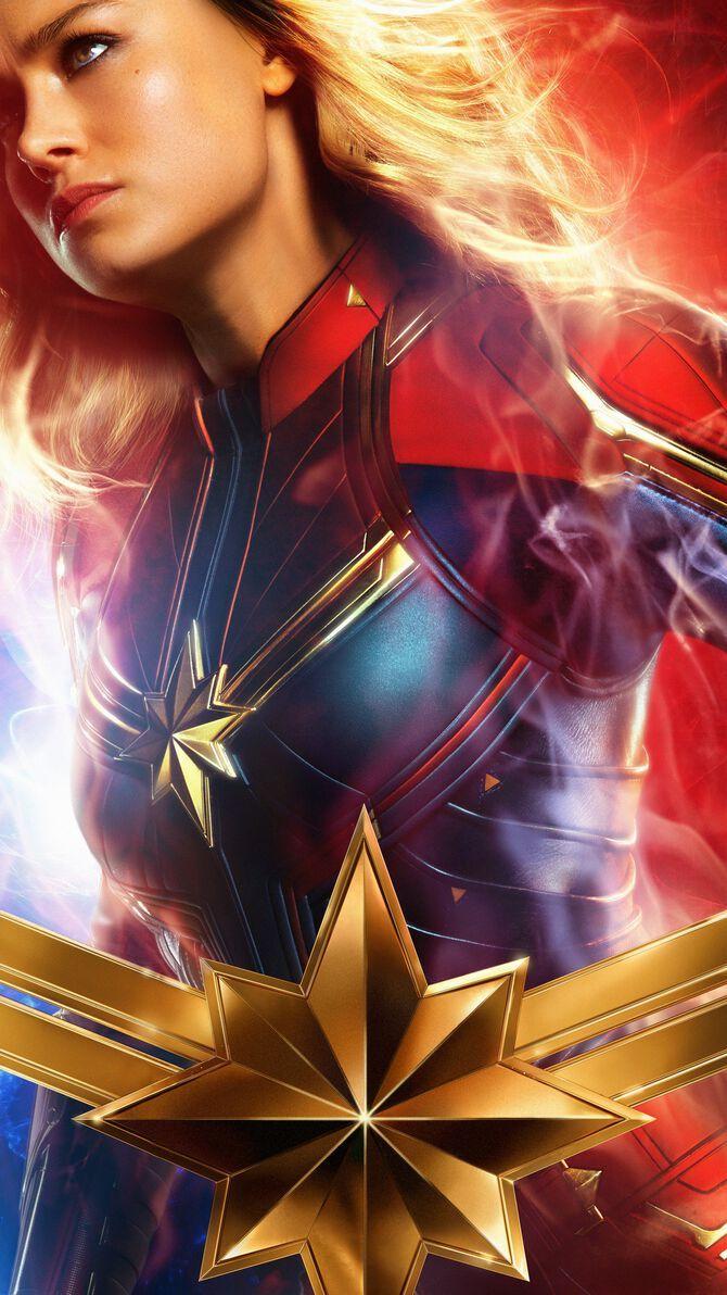 Captain Marvel Wallpaper 4k iPhone, Android and Desktop