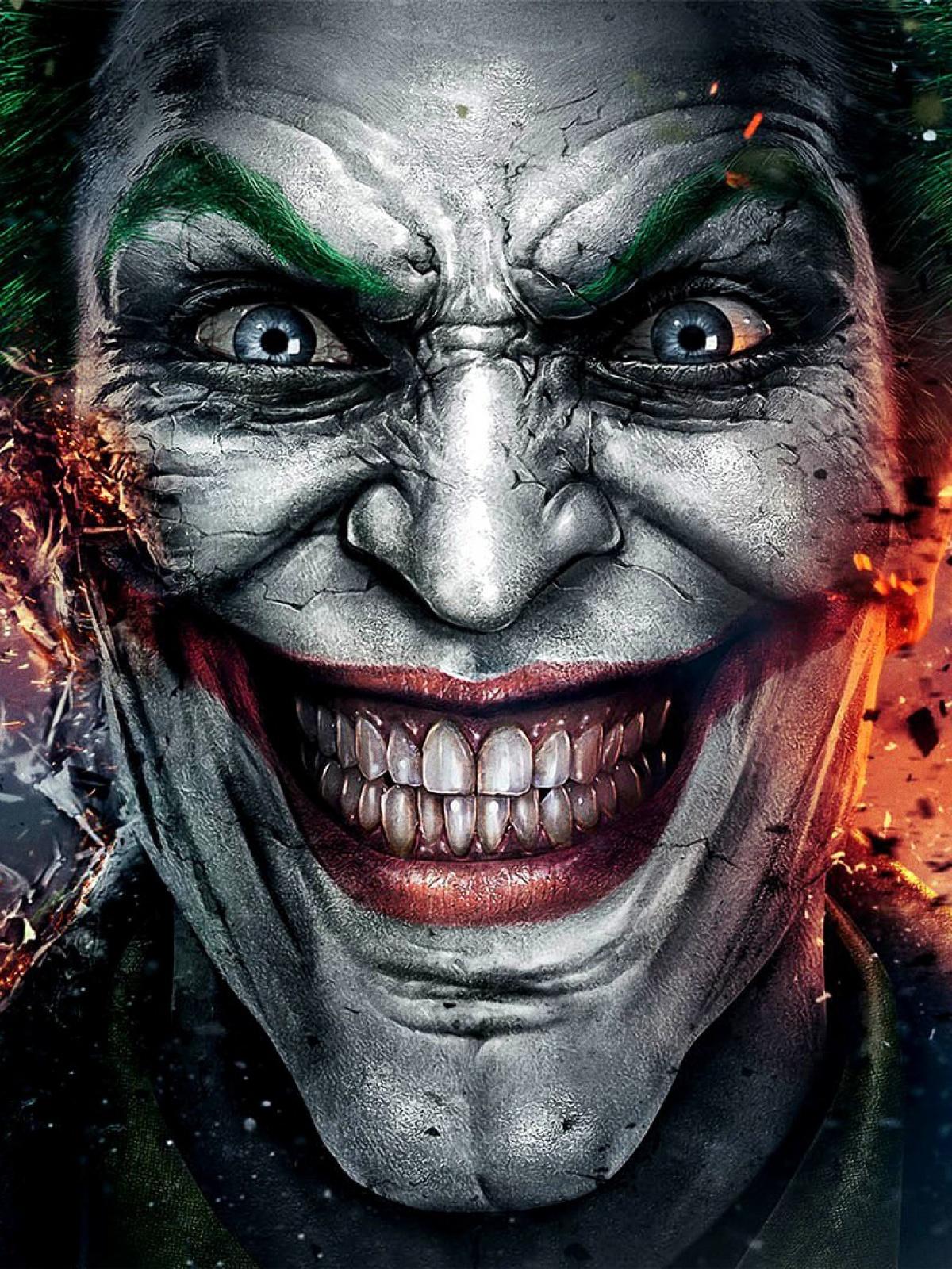 The Joker Batman Smile Android Wallpaper free download