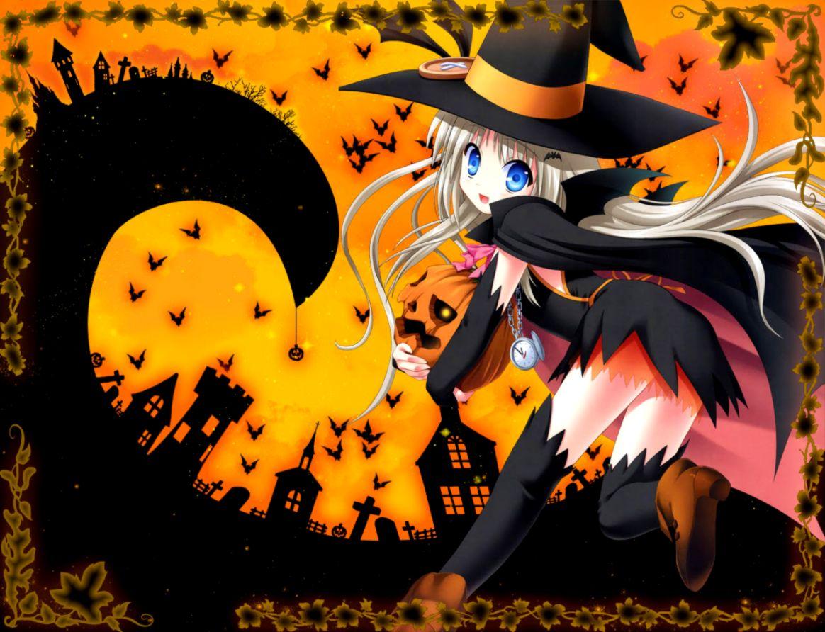 Cute Halloween Anime Girl Wallpapers - Wallpaper Cave