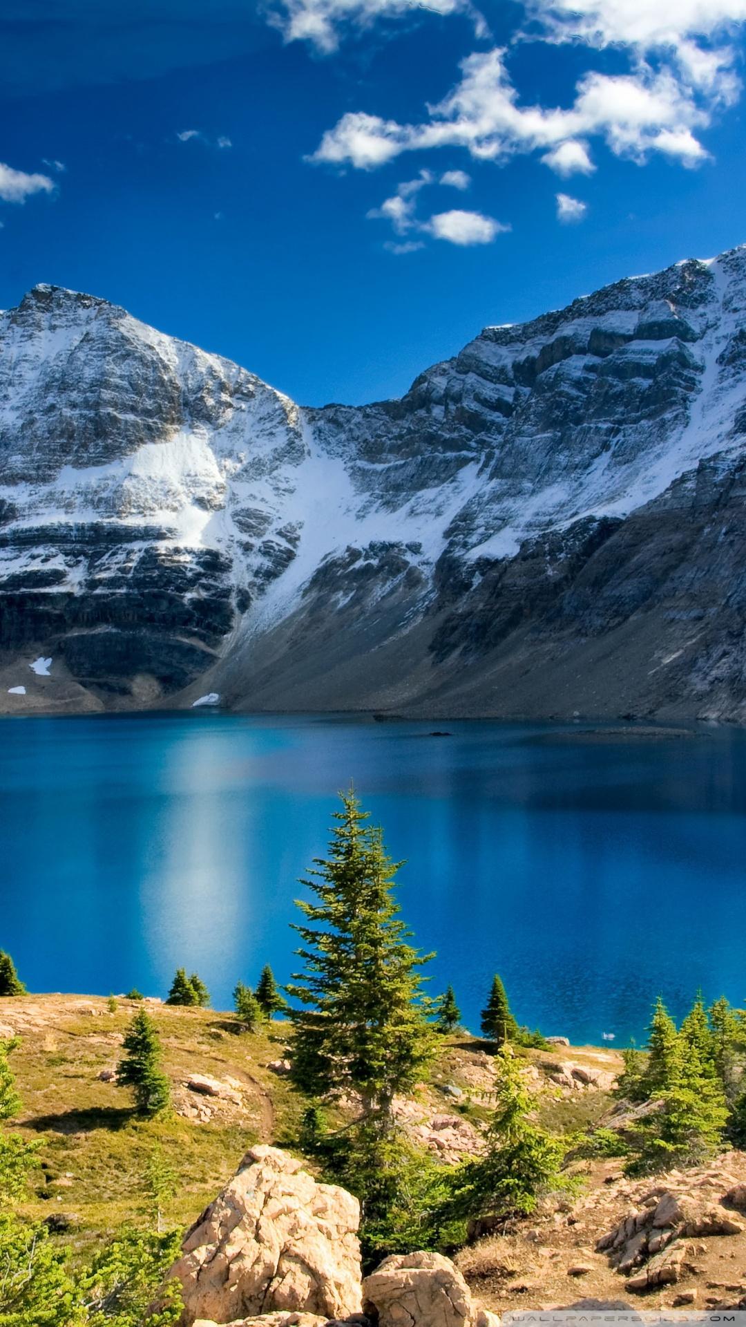 Nature, Mountain Landscape, Blue Lake ❤ 4K HD Desktop