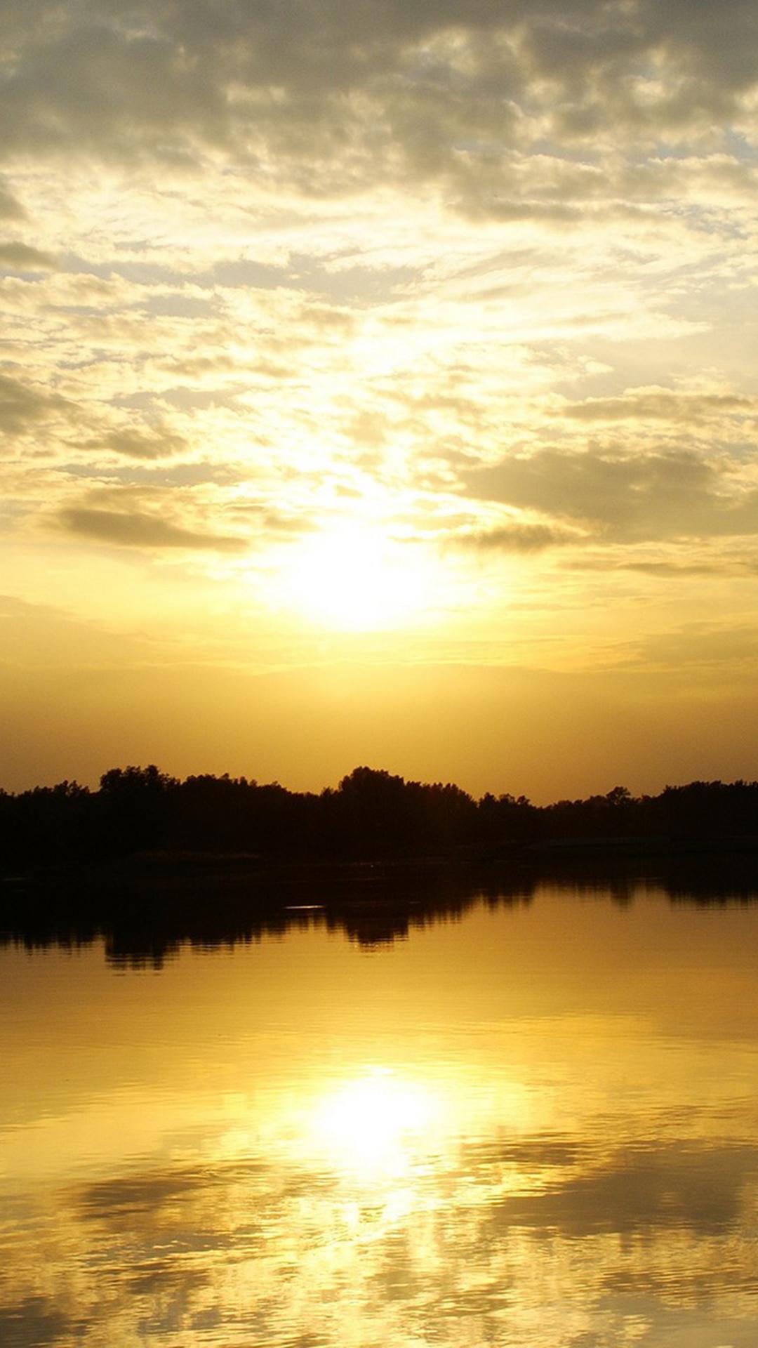 Sunset Lake Smartphone Wallpaper HD ⋆ GetPhotos