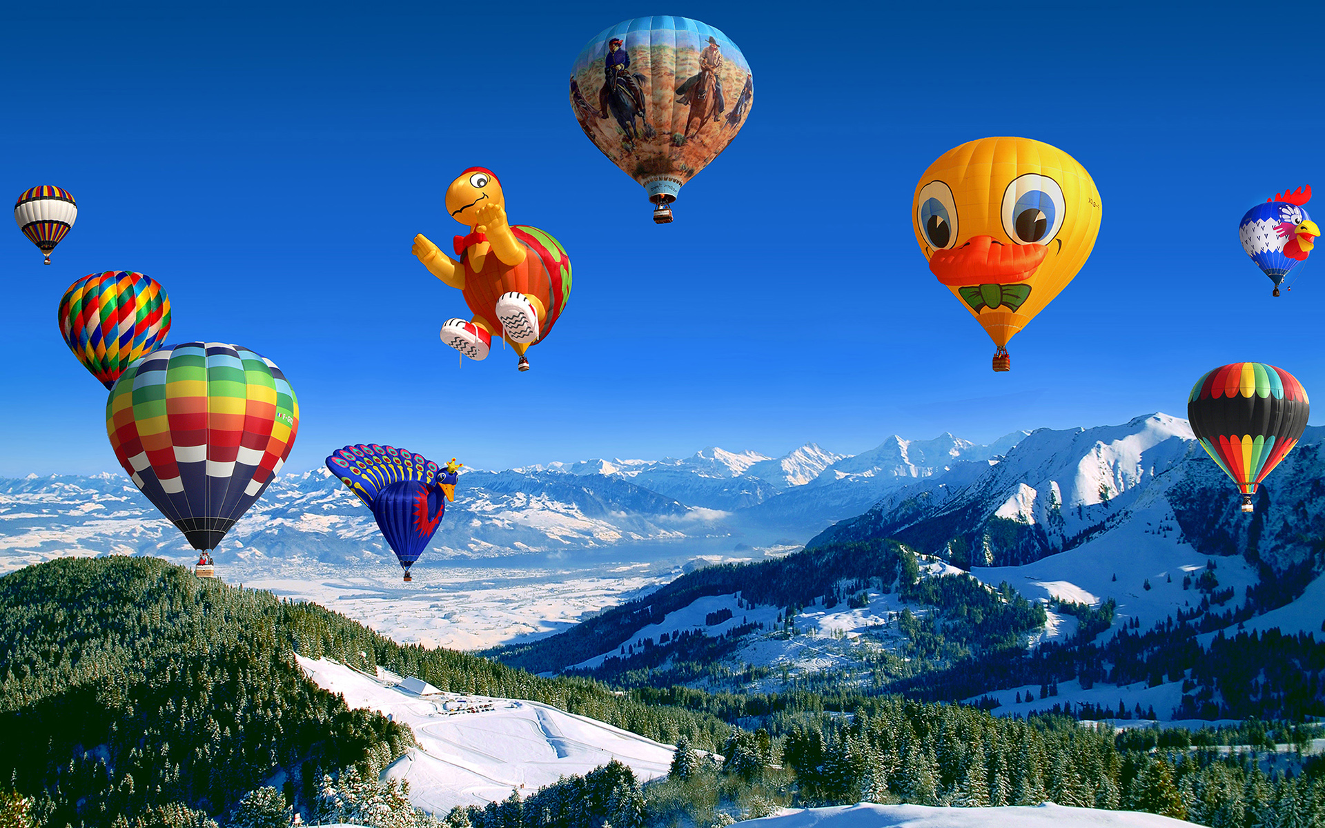 Awesome Hot Air Balloon High Definition Wallpaper HD Wallpaper