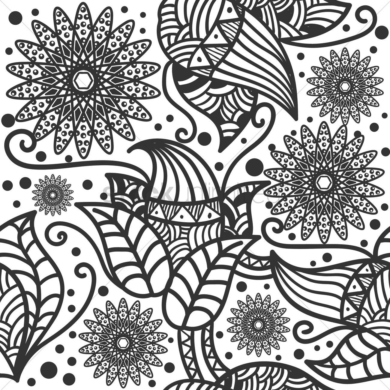 Flower Sketch Wallpaper. Explore