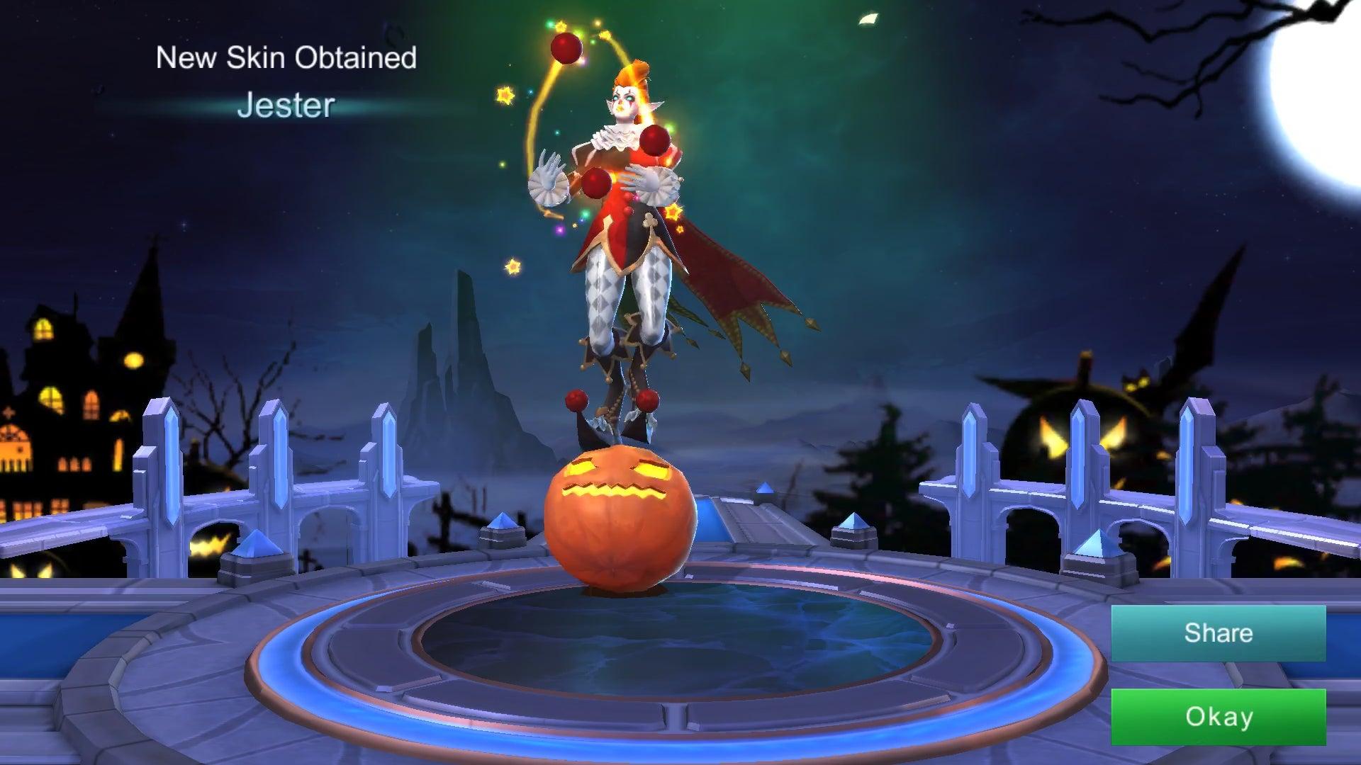 Karrie's Halloween Skin Jester is out