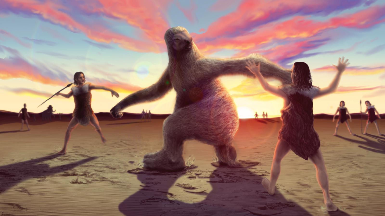 Early humans likely ate giant sloths, a new study shows