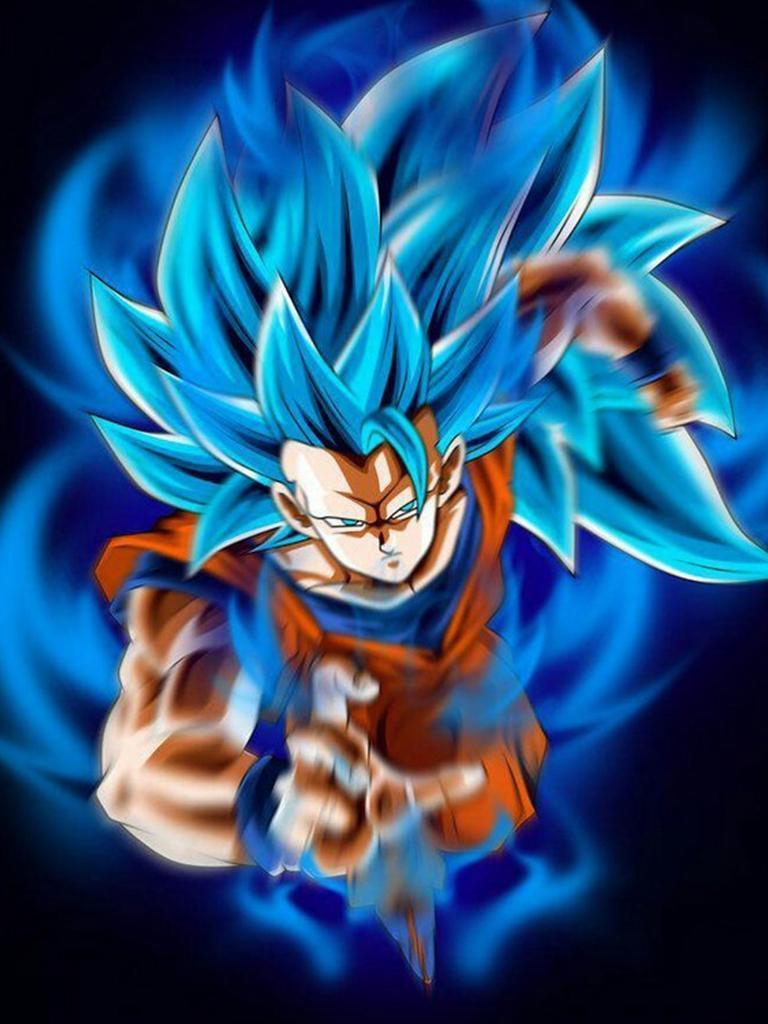 Goku Super Saiyan God Blue Wallpaper for Android