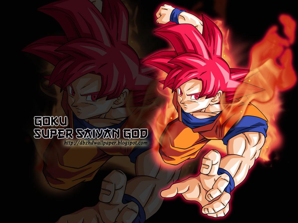 Son Goku, Super Saiyan GOD Red Wallpaper