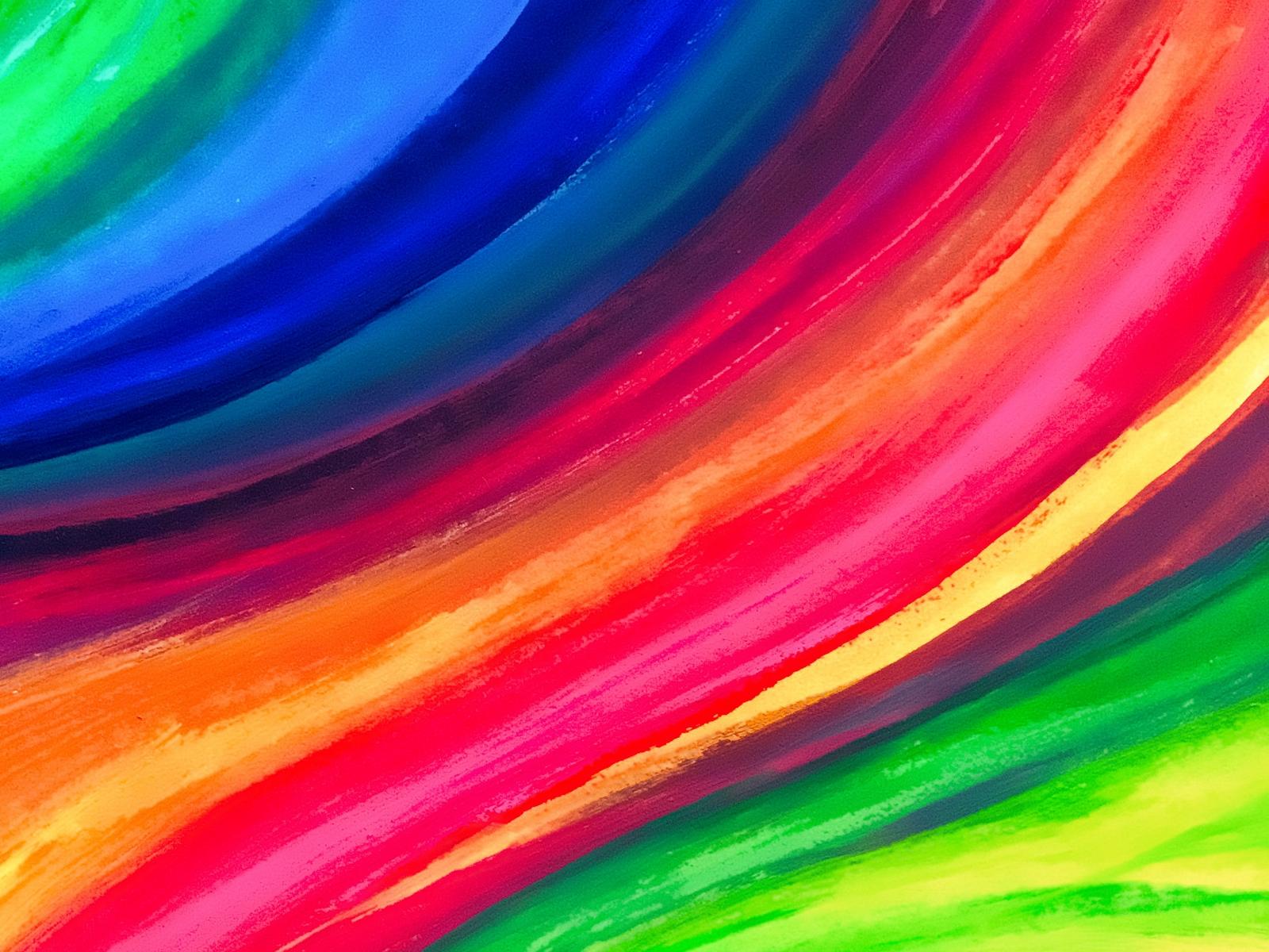 Download wallpaper 1600x1200 iridescent, colorful, lines