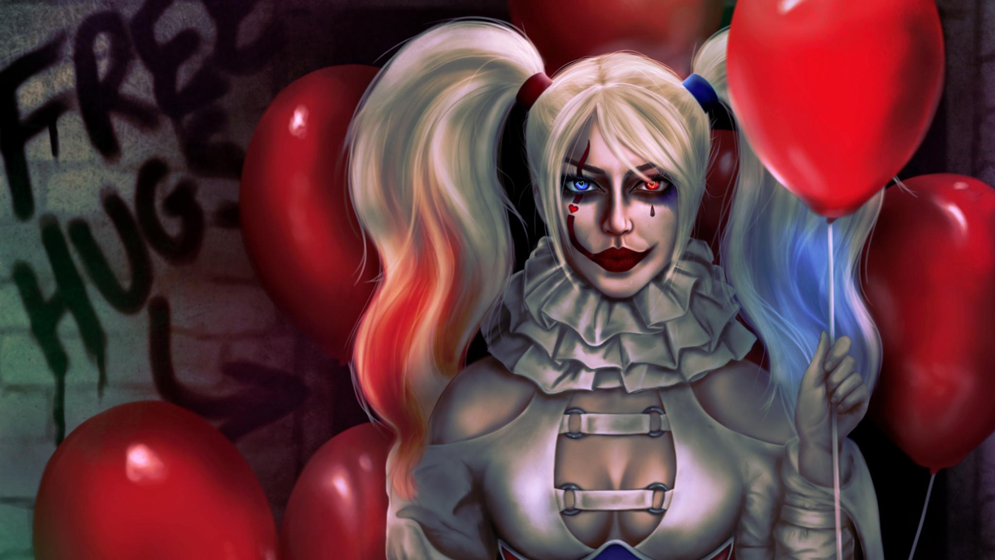 Killer Clown Harley, HD Superheroes, 4k Wallpaper, Image